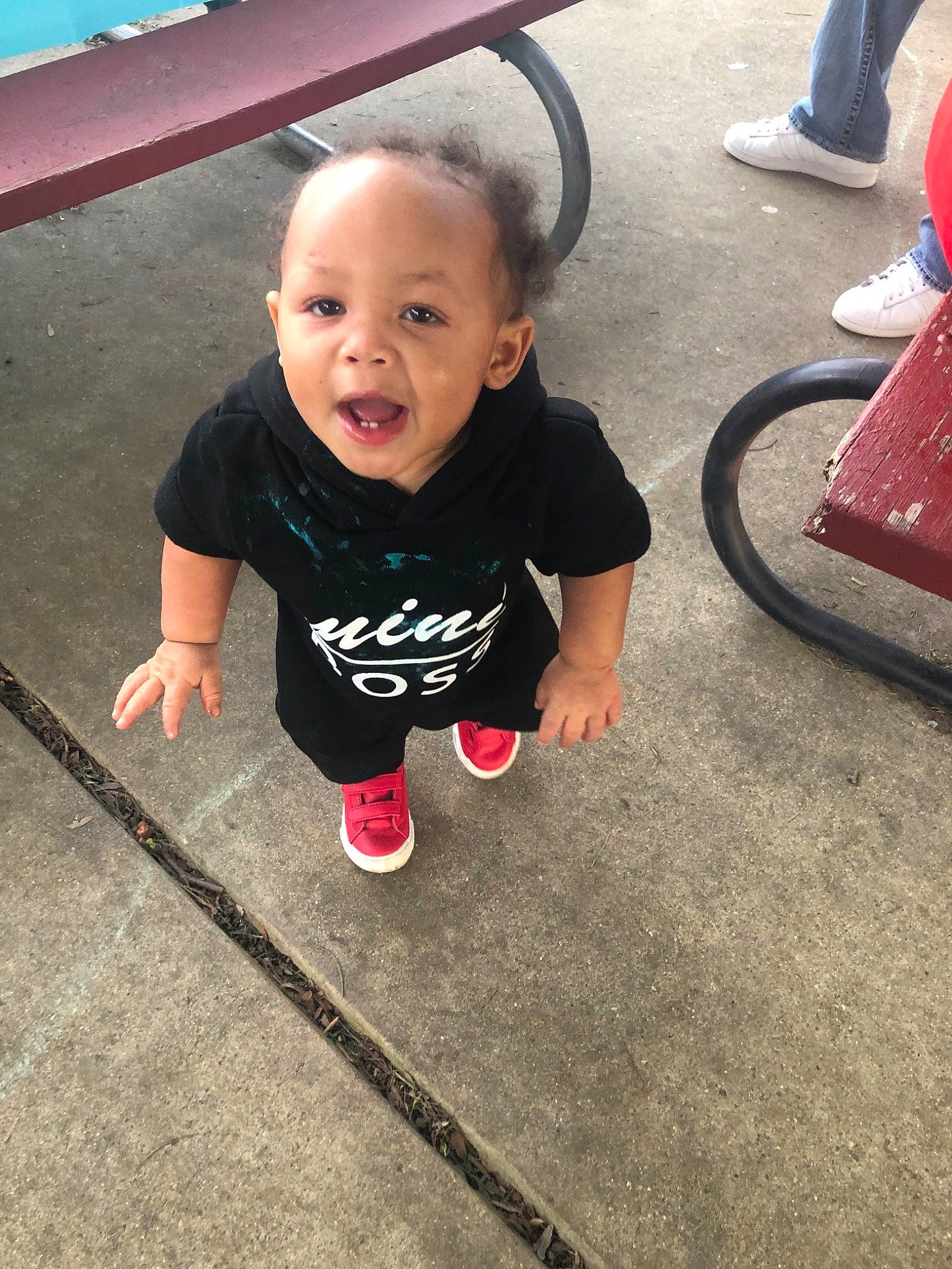 Jamir joined the competition — help win amazing prizes! child, fun, leg, person, pink, play, skin, smile, summer, toddler, vacation