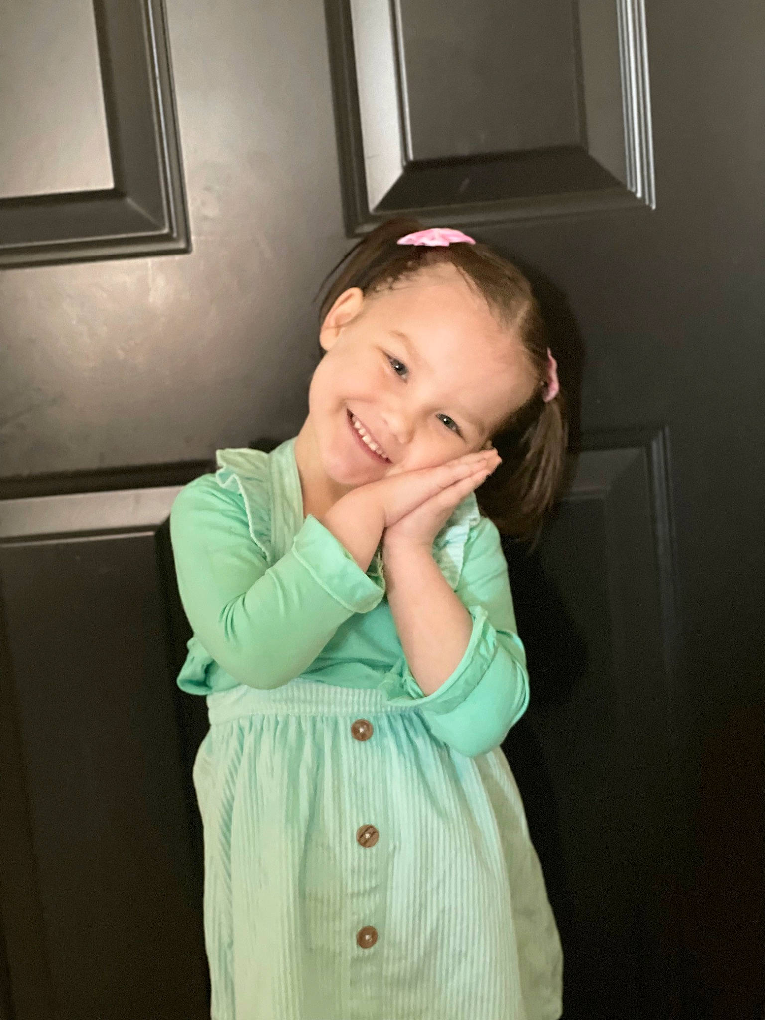 Annie joined the competition — help win amazing prizes! arm, baby, baby_toddler_clothing, cheek, child, elbow, face, flash_photography, fun, gesture, happy, joy, pattern, person, room, sitting, skin, sleeve, smile, t_shirt