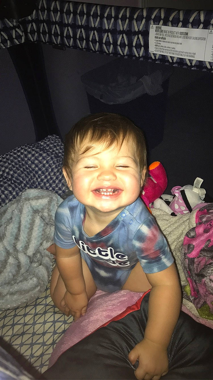 Brycen joined the competition — help win amazing prizes! baby, baby_toddler_clothing, cheek, chin, comfort, cool, flash_photography, fun, happy, human_leg, iris, lap, mouth, person, skin, sleeve, smile, t_shirt, thigh, toddler