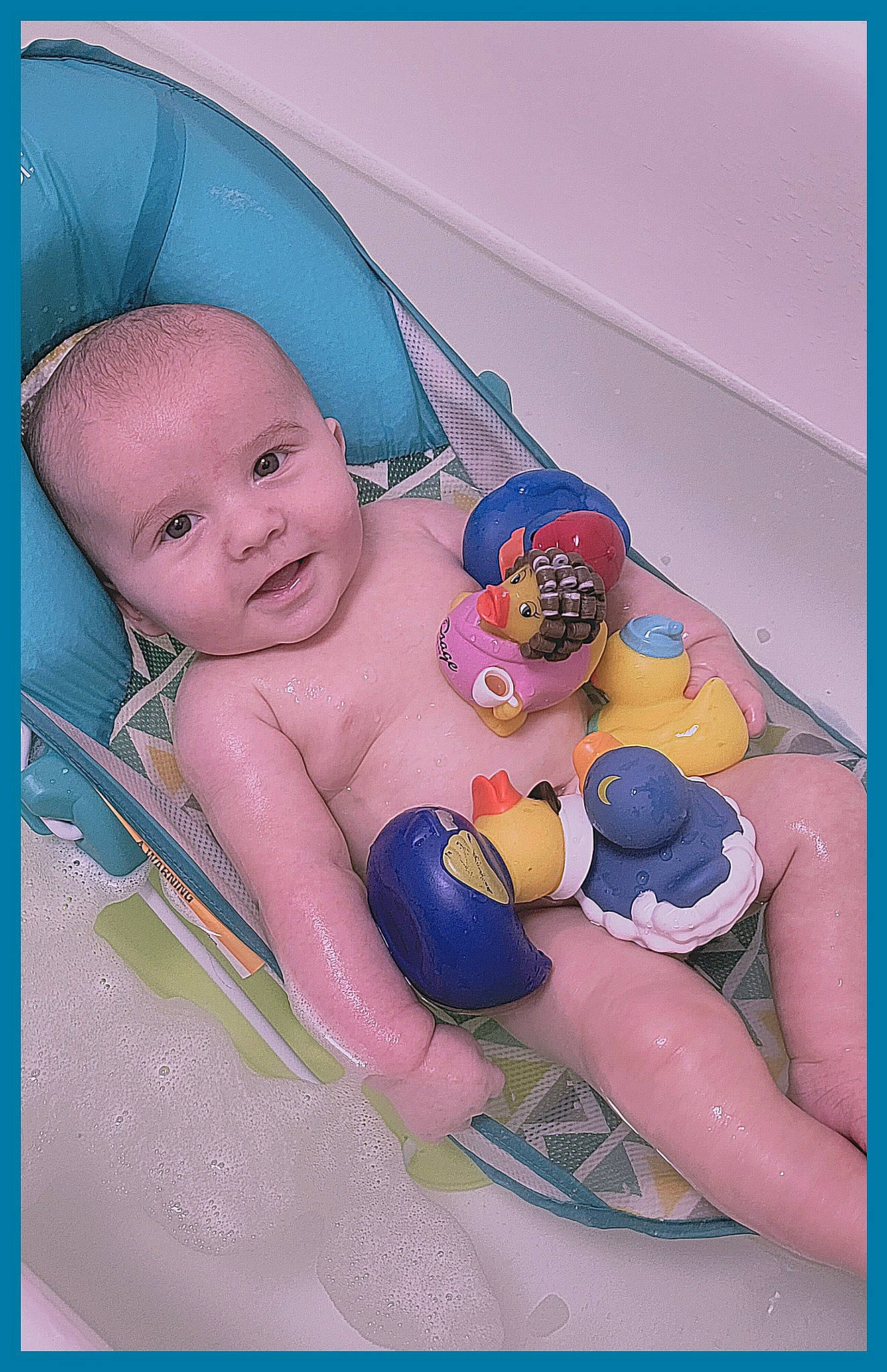 Jonah joined the competition — help win amazing prizes! art, baby, baby_products, baby_sleeping, baby_toddler_clothing, bathing, child, comfort, finger, fun, happy, human_leg, linens, magenta, person, pink, room, smile, thigh, thumb