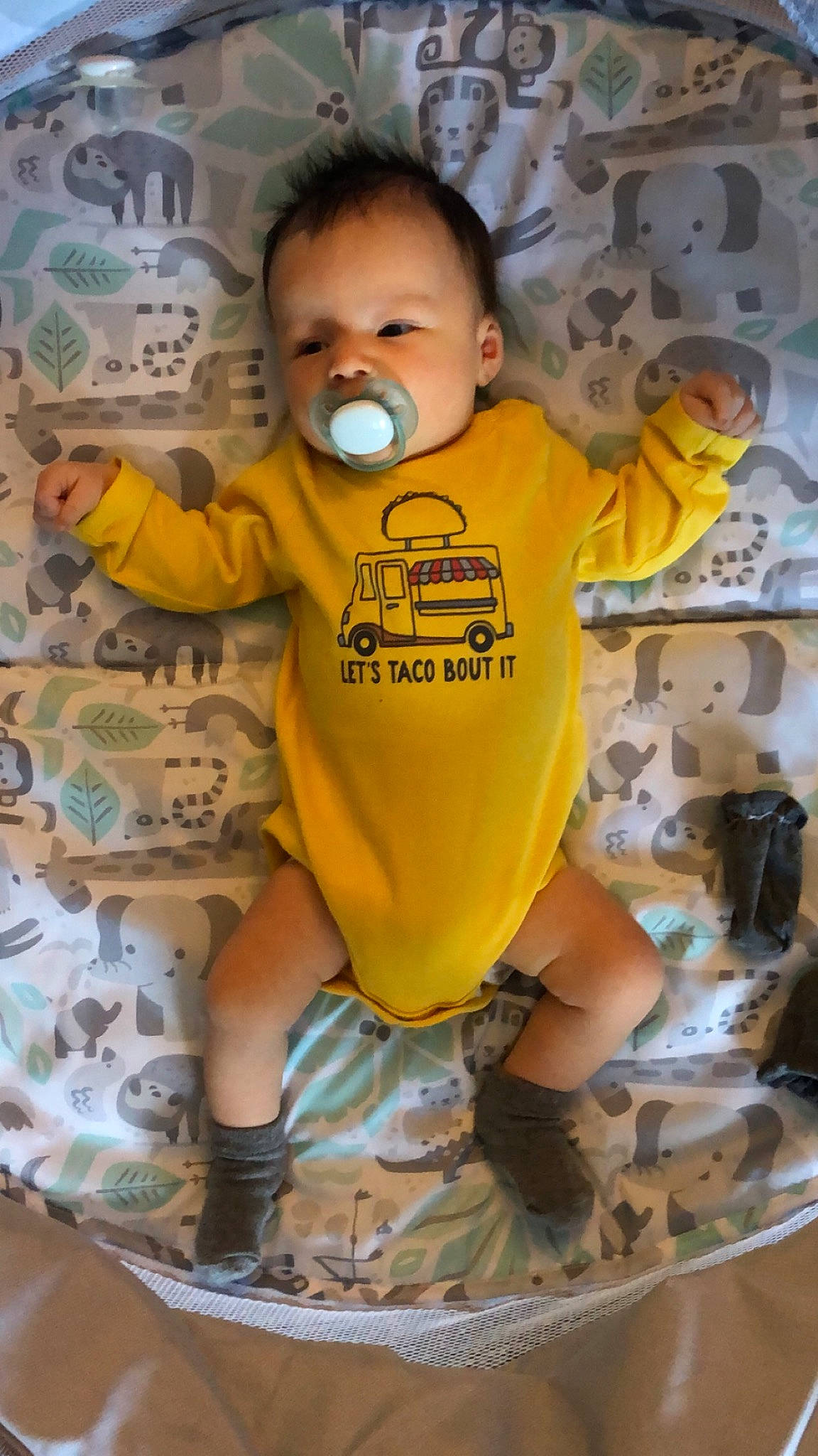 Lucca joined the competition — help win amazing prizes! baby, baby_safety, baby_toddler_clothing, cheek, child, eye, face, flooring, fun, happy, infant_bodysuit, mouth, person, personal_protective_equipment, play, shorts, sitting, sleeve, t_shirt, toddler