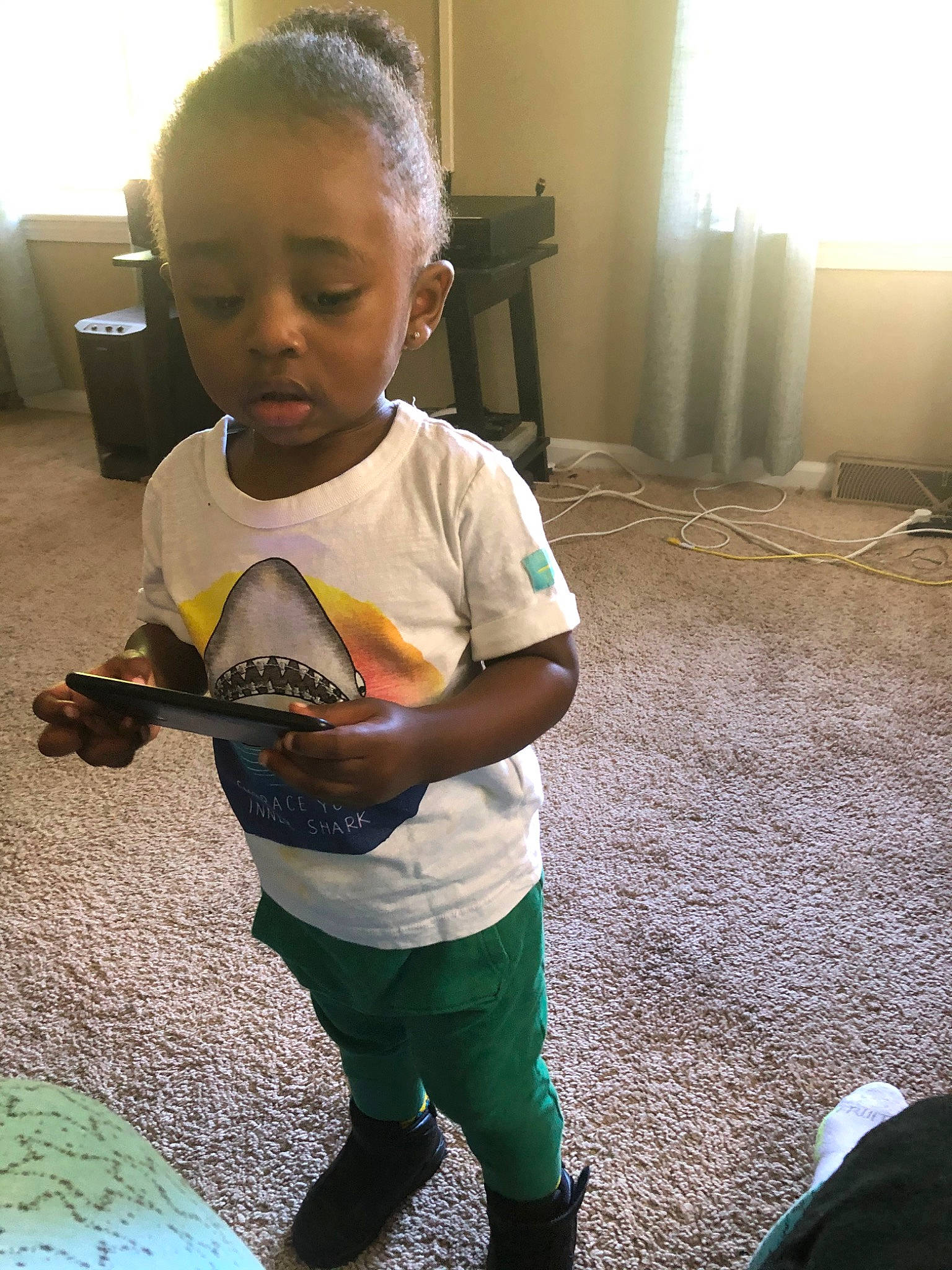 Kiyan joined the competition — help win amazing prizes! adaptation, child, cool, fun, head, person, play, smile, t_shirt, toddler