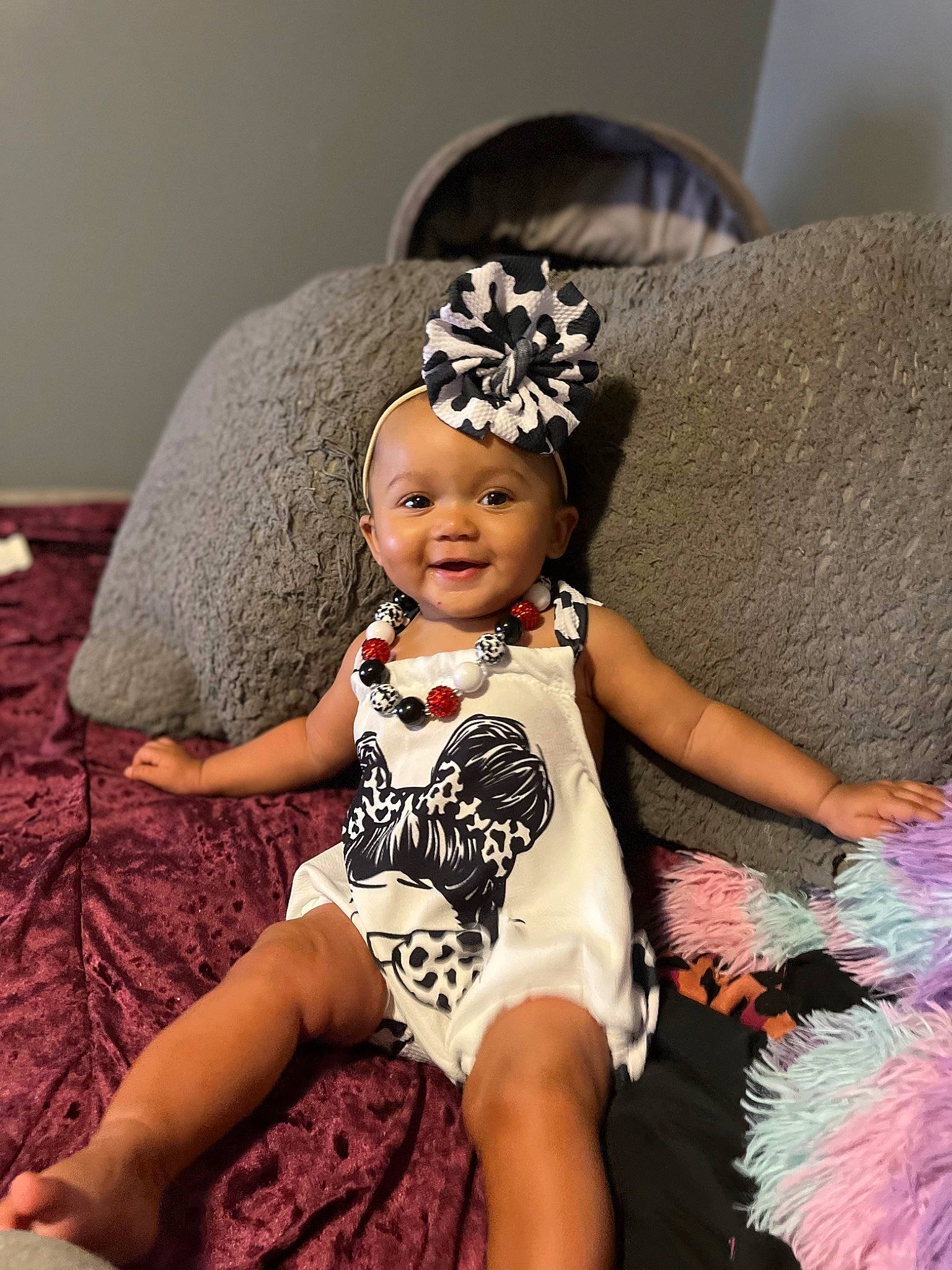 Mayleigh is registered to the contest to win money with this photo: baby_toddler_clothing, child, comfort, costume, costume_hat, embellishment, fashion_accessory, fashion_design, flash_photography, hair_accessory, happy, headband, headgear, headpiece, headwear, jewellery, joy, person, pink, sitting