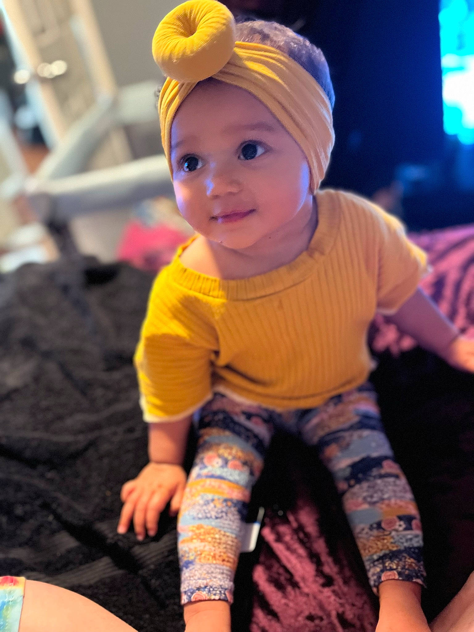 Mayleigh joined the competition — help win amazing prizes! cap, child, cool, electric_blue, finger, fun, hairstyle, happy, headgear, headwear, human_leg, knee, leisure, magenta, person, pink, skin, sleeve, smile, t_shirt