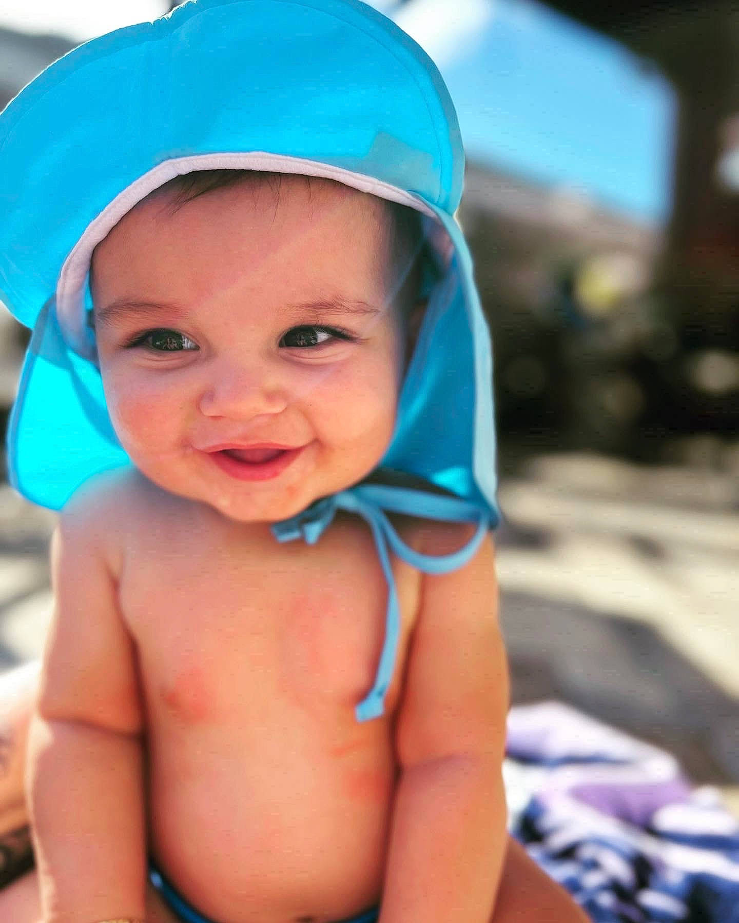 Kylo is registered to the contest to win money with this photo: baby, baseball_cap, blue, cap, chest, child, electric_blue, eye, face, fashion_accessory, fun, happy, hat, headgear, headwear, leisure, person, personal_protective_equipment, recreation, skin