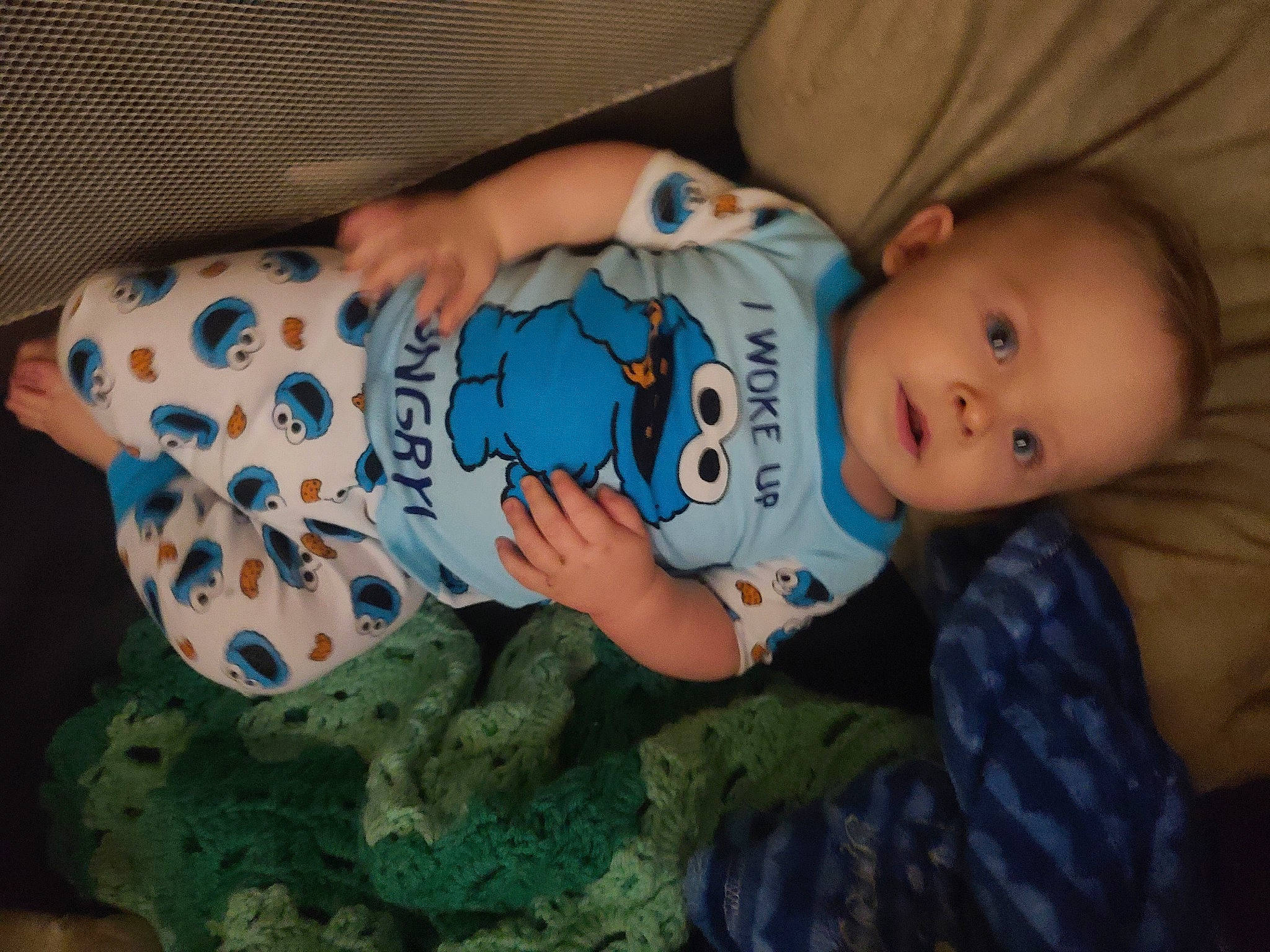 Jayden is registered to the contest to win money with this photo: baby, bedtime, blue, cheek, child, person, toddler