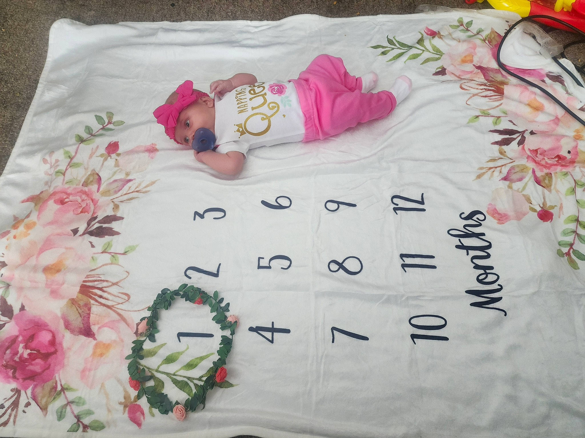 Elizabeth joined the competition — help win amazing prizes! art, baby, baby_toddler_clothing, bedding, child, clothing, creative_arts, dress, font, hand, headwear, linens, magenta, pattern, person, pink, plant, room, sleeve, t_shirt