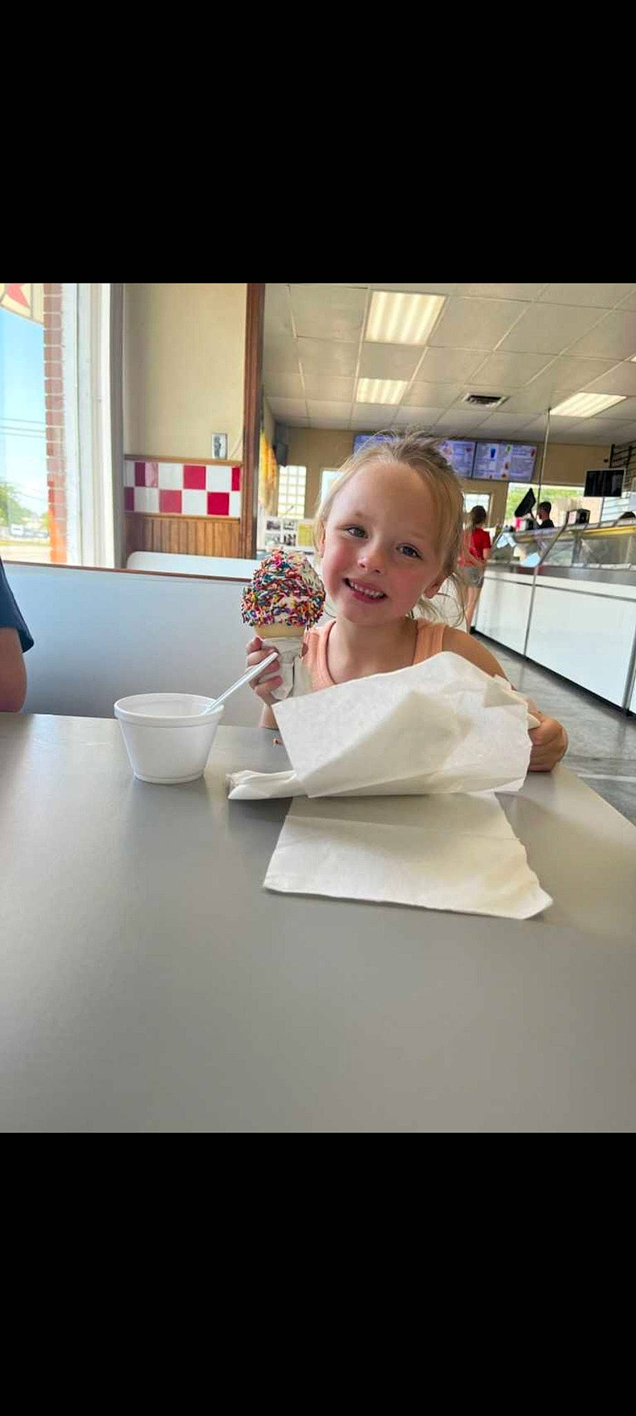 Emma Googe joined the competition — help win amazing prizes! baby, bowl, child, cup, dishware, drinkware, event, flooring, formal_wear, fun, happy, joy, luxury_vehicle, person, plate, room, serveware, sitting, smile, table