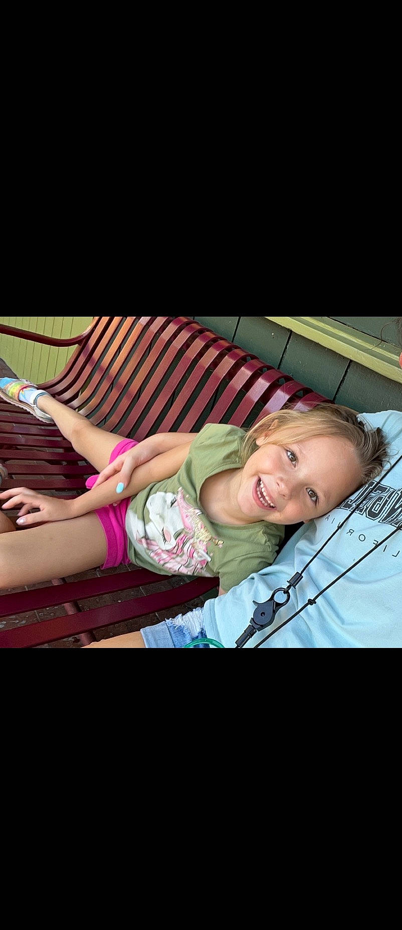 Emma Googe is registered to the contest to win money with this photo: child, comfort, event, flash_photography, fun, happy, joy, lap, laugh, leisure, magenta, person, portrait_photography, recreation, sitting, smile, t_shirt, thigh