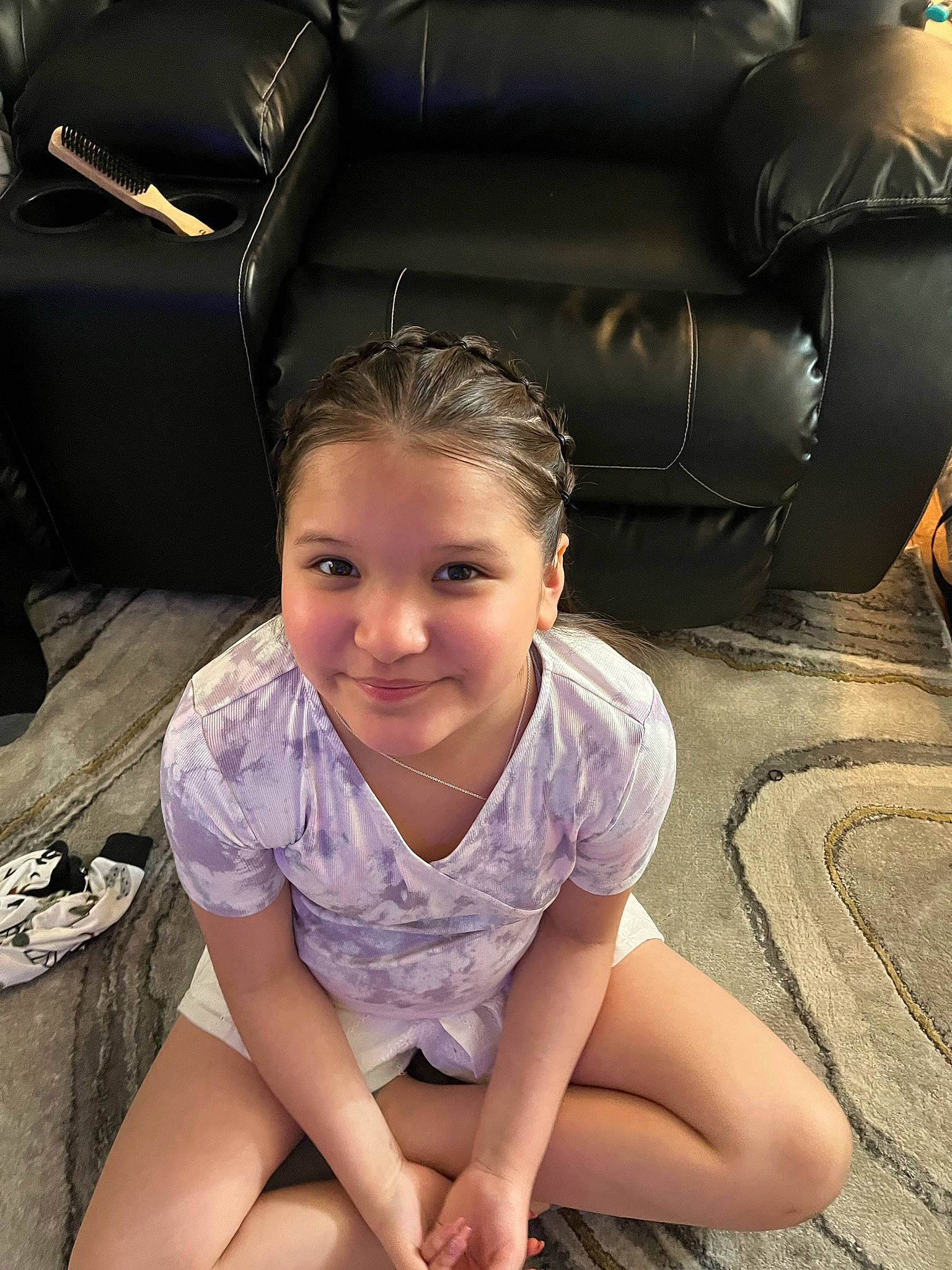 Jaycee joined the competition — help win amazing prizes! beauty, black, comfort, elbow, fashion, flash_photography, floor, flooring, hair, hairstyle, happy, human_leg, joint, joy, leisure, mouth, person, skin, smile, textile