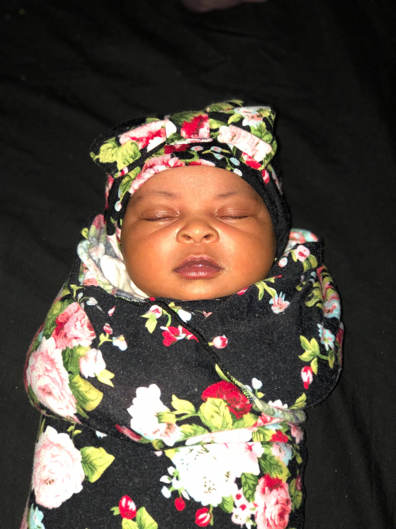 Sarai joined the competition — help win amazing prizes! baby, baby_toddler_clothing, black_hair, cheek, eye, eyebrow, eyelash, face, hair, happy, head, headgear, headwear, iris, lip, neck, nose, person, pink, skin