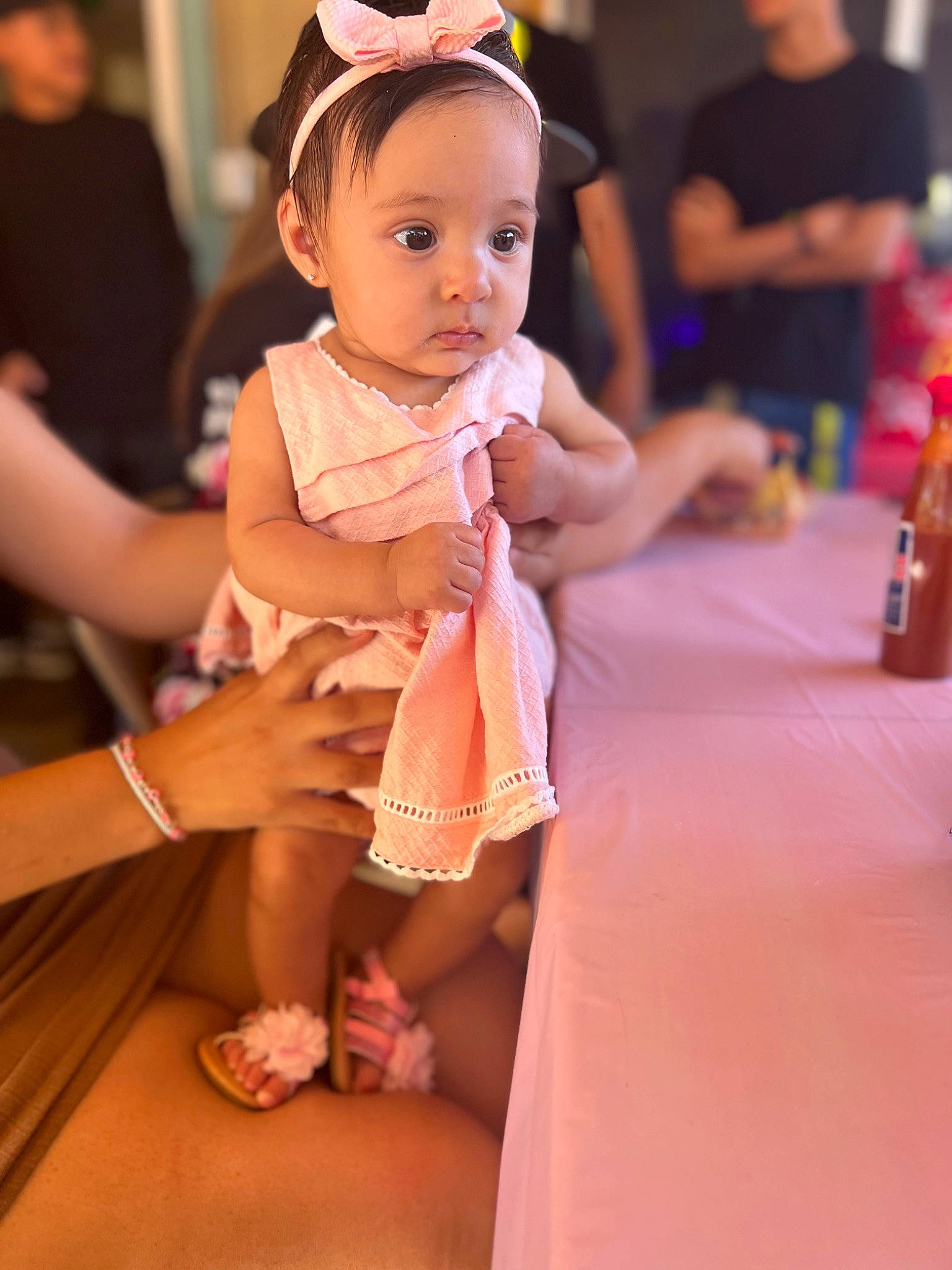 Alliana is registered to the contest to win money with this photo: baby, baby_toddler_clothing, beauty, child, dress, event, fashion, finger, foot, formal_wear, fun, hand, happy, nail, person, pink, sandal, skin, thumb, toddler