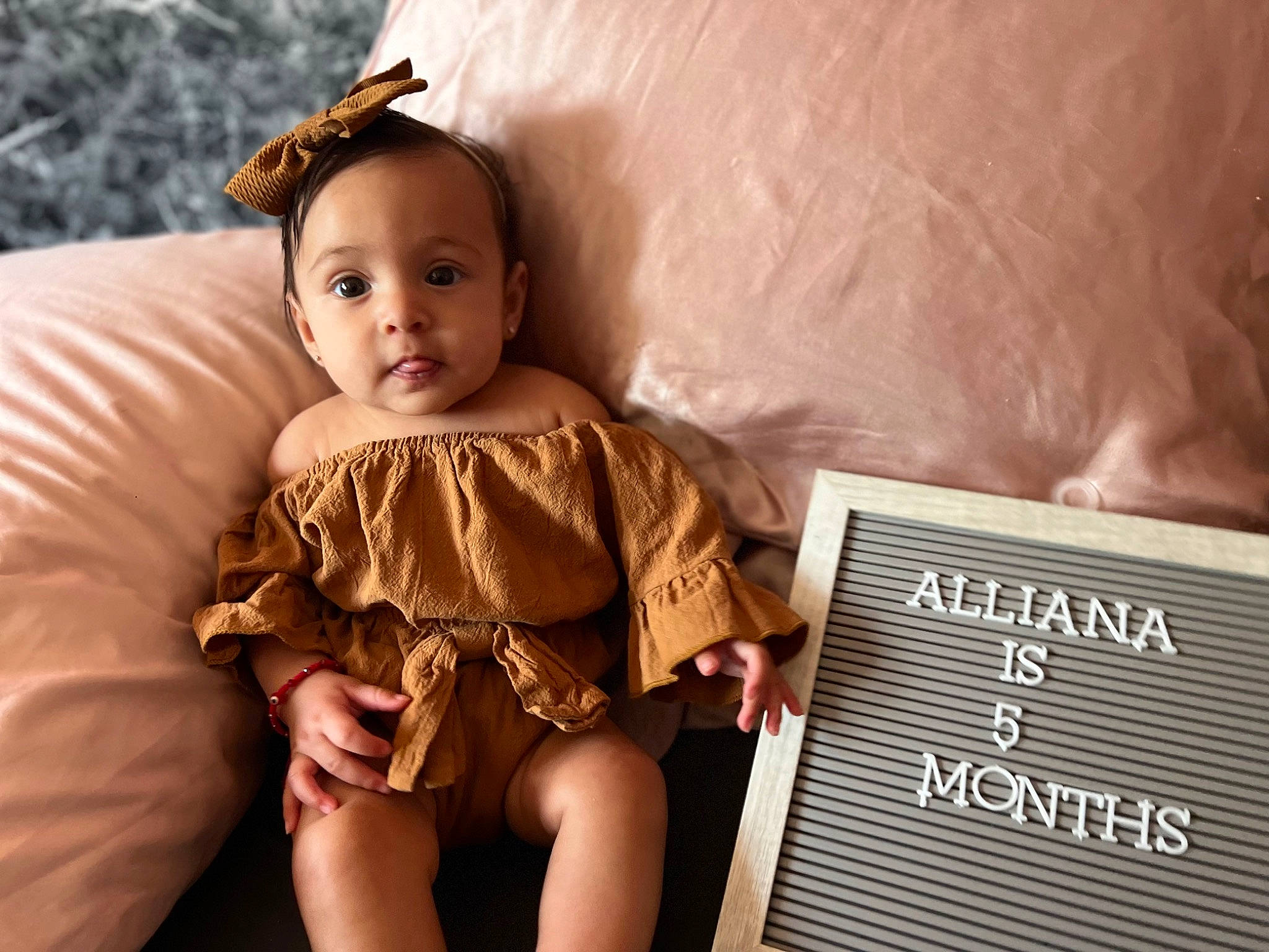 Alliana joined the competition — help win amazing prizes! baby, baby_toddler_clothing, dress, eye, eyelash, face, fawn, flash_photography, happy, head, headpiece, human_body, iris, jewellery, neck, person, skin, sleeve, thigh, toddler
