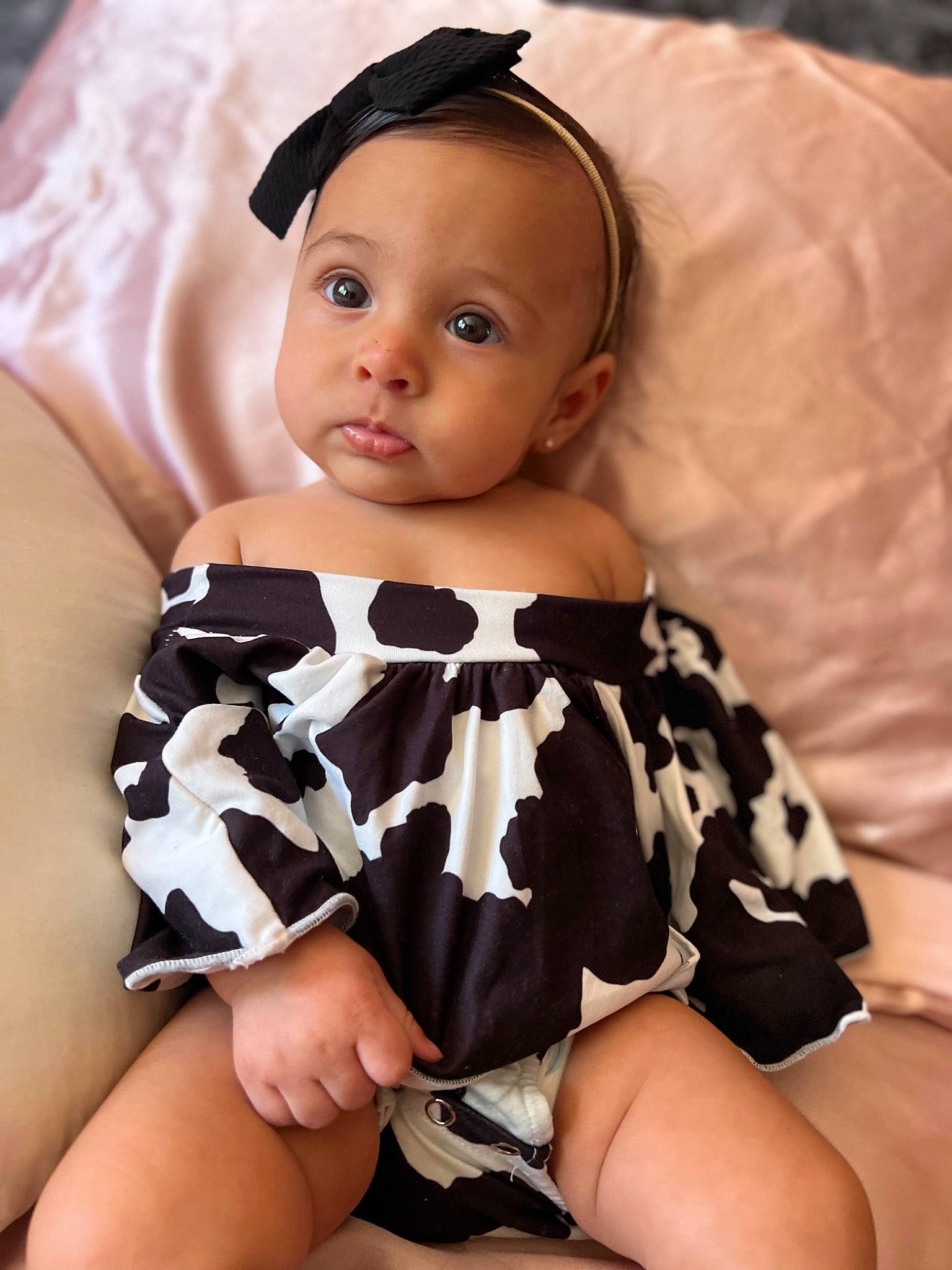 Alliana is registered to the contest to win money with this photo: baby_toddler_clothing, cheek, day_dress, dress, eye, eyelash, finger, hair, hairstyle, head, human_body, iris, lip, neck, one_piece_garment, outerwear, person, shoulder, skin, sleeve