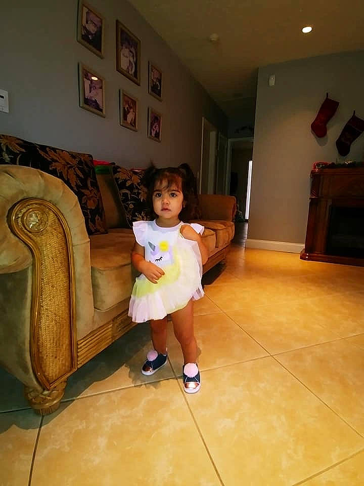 Olivia joined the competition — help win amazing prizes! child, floor, flooring, fun, hardwood, leisure, person, room