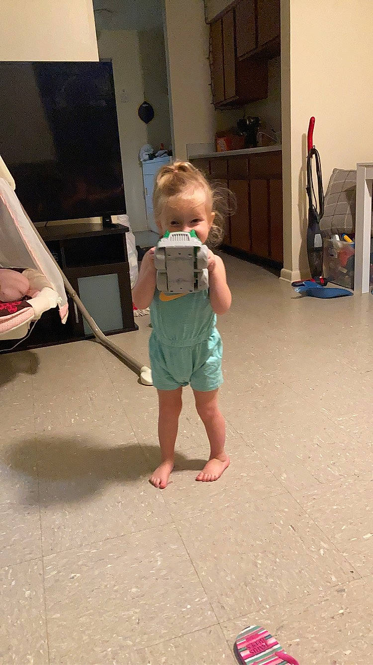 Sophia joined the competition — help win amazing prizes! baby, barefoot, child, finger, floor, flooring, foot, fun, hardwood, human_leg, joint, knee, leg, leisure, person, shoulder, t_shirt, thigh, toddler, vertebrate