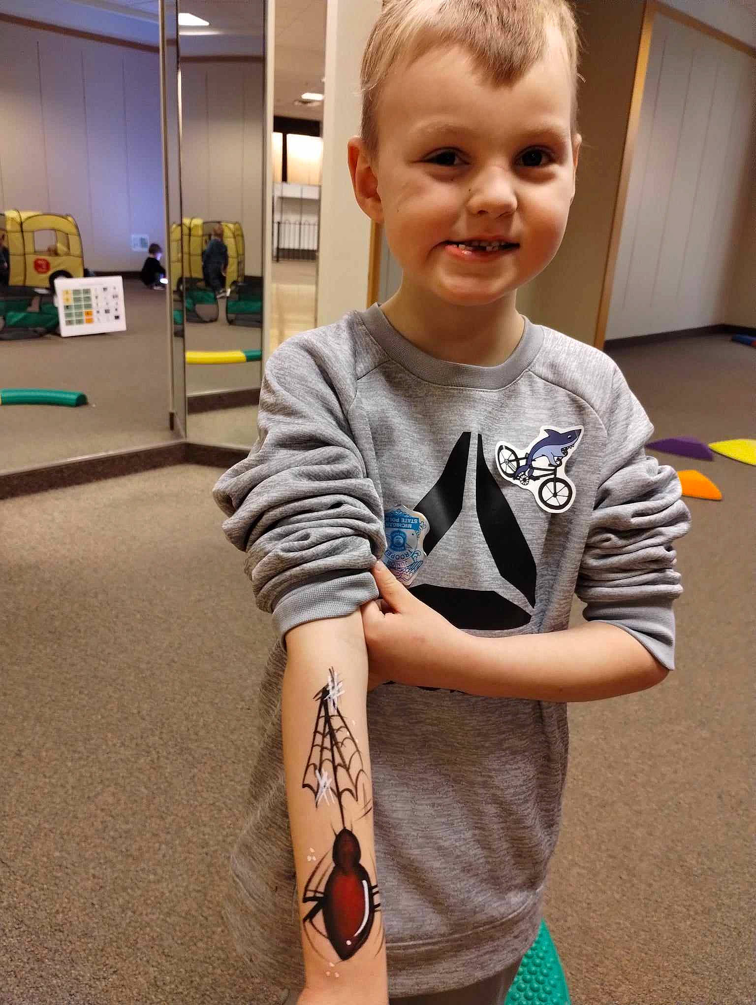 Mason joined the competition — help win amazing prizes! baby_toddler_clothing, chest, cool, elbow, finger, flooring, fun, happy, human_leg, joint, joy, knee, person, shoulder, sleeve, smile, sportswear, t_shirt, temporary_tattoo, toddler