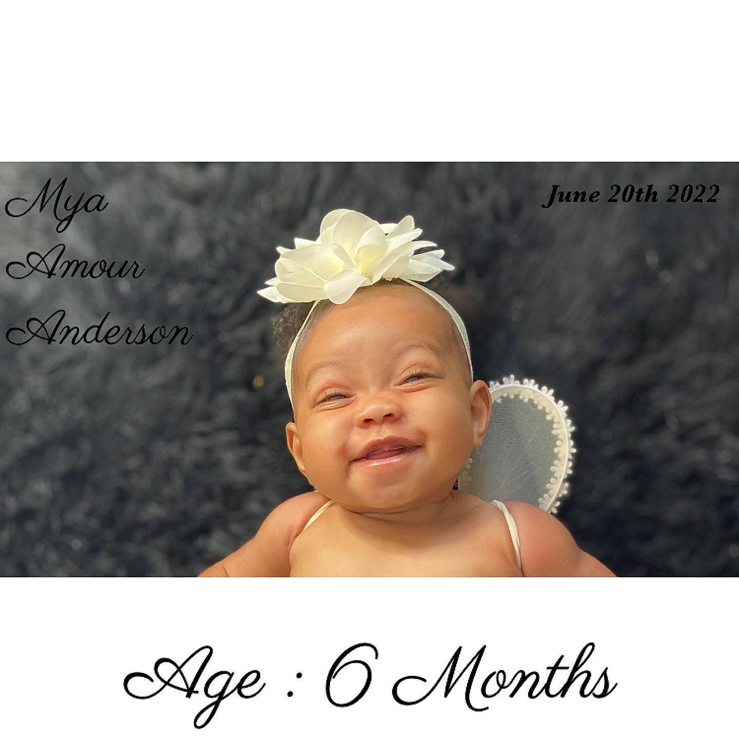 Mya Amour joined the competition — help win amazing prizes! baby, costume_hat, eyebrow, eyelash, font, gesture, greeting_card, hair_accessory, happy, headband, headgear, headpiece, jewellery, joy, person, petal, photo_caption, picture_frame, plant, smile