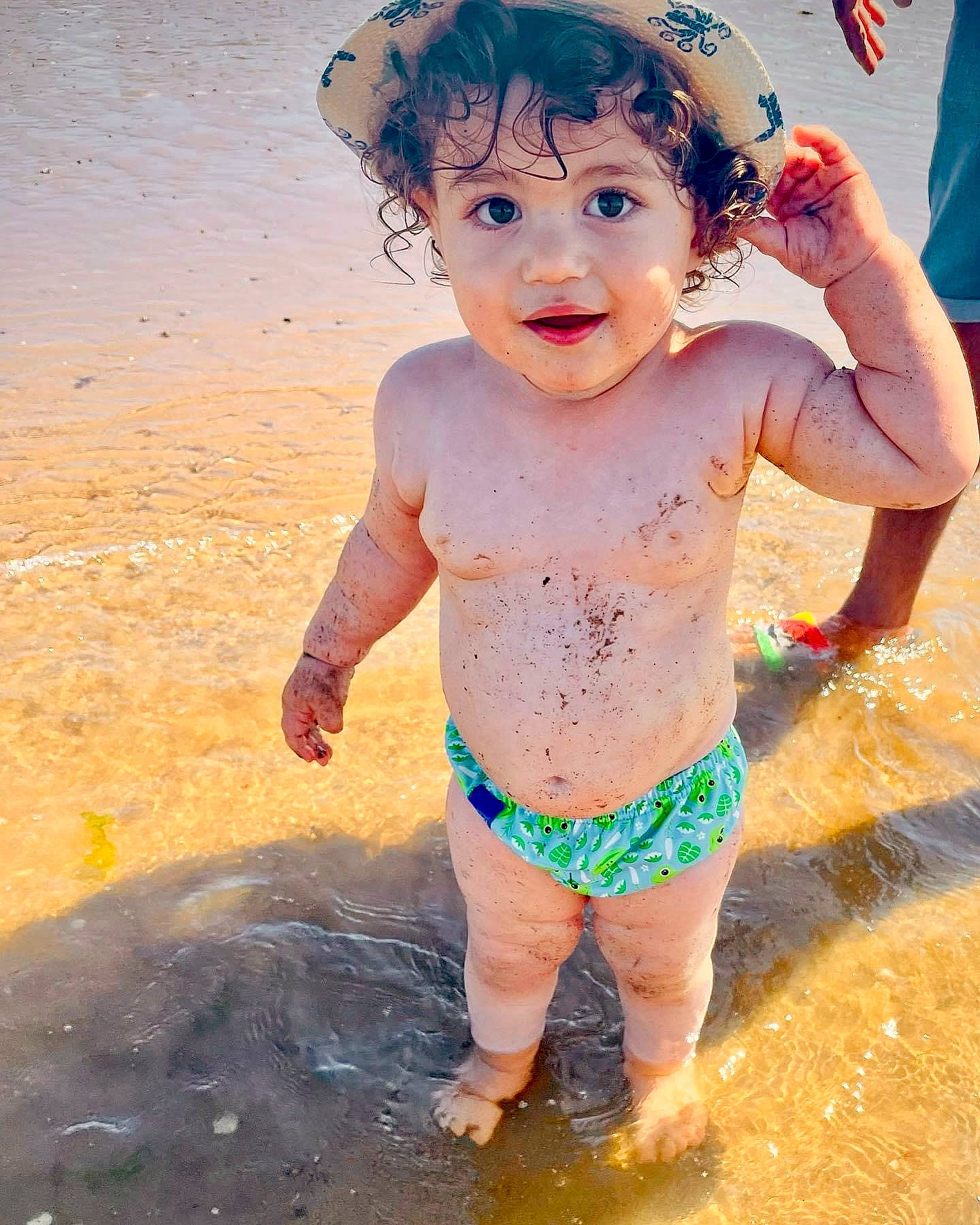 Dominic joined the competition — help win amazing prizes! azure, bathing, body_of_water, chest, eye, face, fun, happy, head, headgear, human_body, mouth, muscle, people_in_nature, people_on_beach, person, photograph, skin, smile, standing