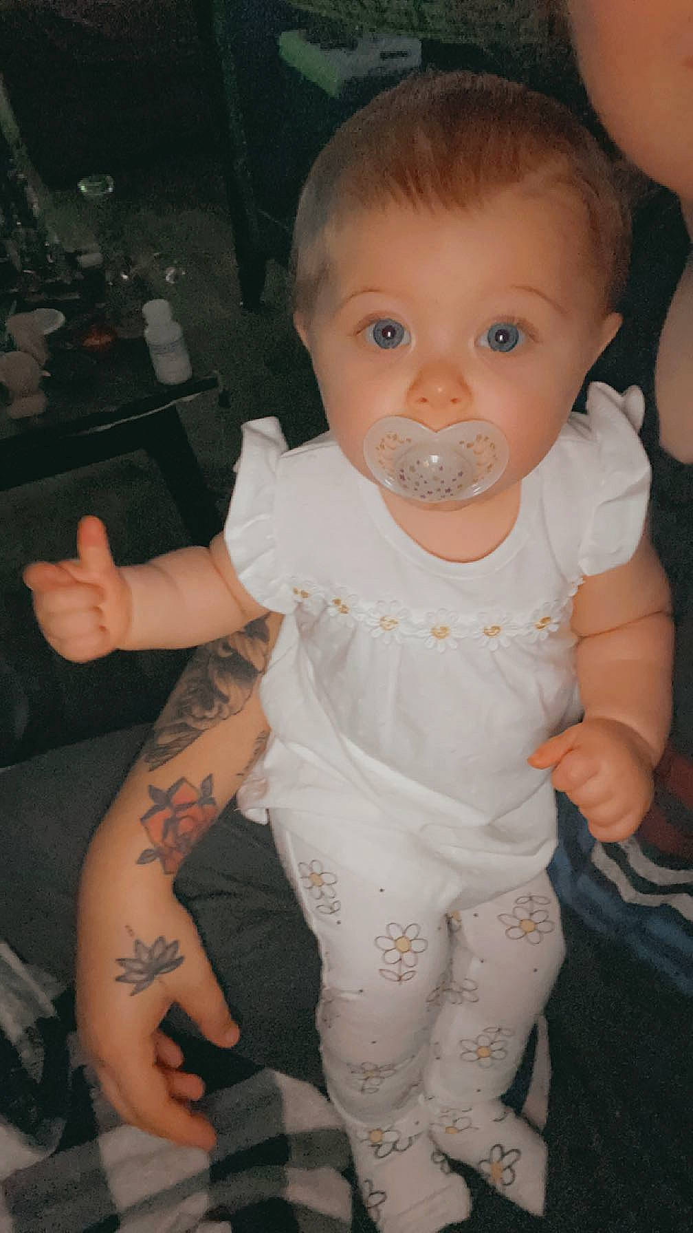 Jocelynn joined the competition — help win amazing prizes! baby, baby_toddler_clothing, cheek, chest, elbow, eyelash, finger, gesture, happy, human_body, joint, lip, mouth, muscle, neck, nose, person, skin, sleeve, toddler