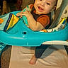 King is registered to the contest to win money with this photo: baby, baby_walker, book, carpet, child, clothing, face, foot, furniture, happy, head, home, indoor, person, play, screen, seat, smiling, tablet, toy