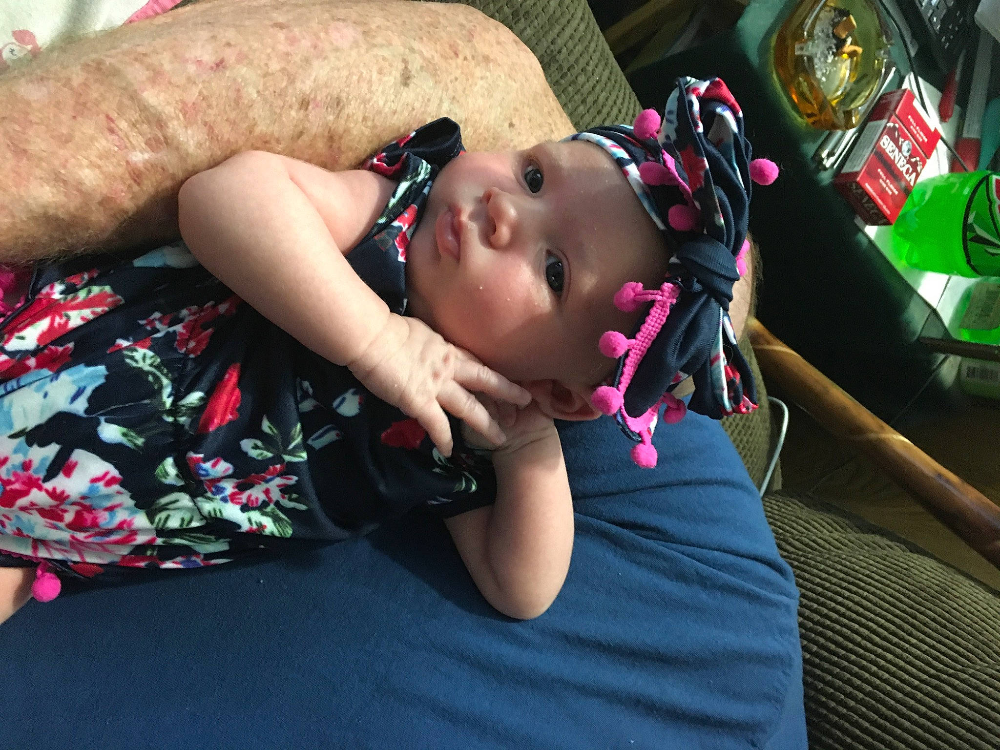 Azalinn joined the competition — help win amazing prizes! abdomen, baby, black_hair, child, comfort, couch, elbow, eyewear, fun, glasses, grass, happy, headwear, human_leg, leisure, mouth, person, room, sitting, thigh