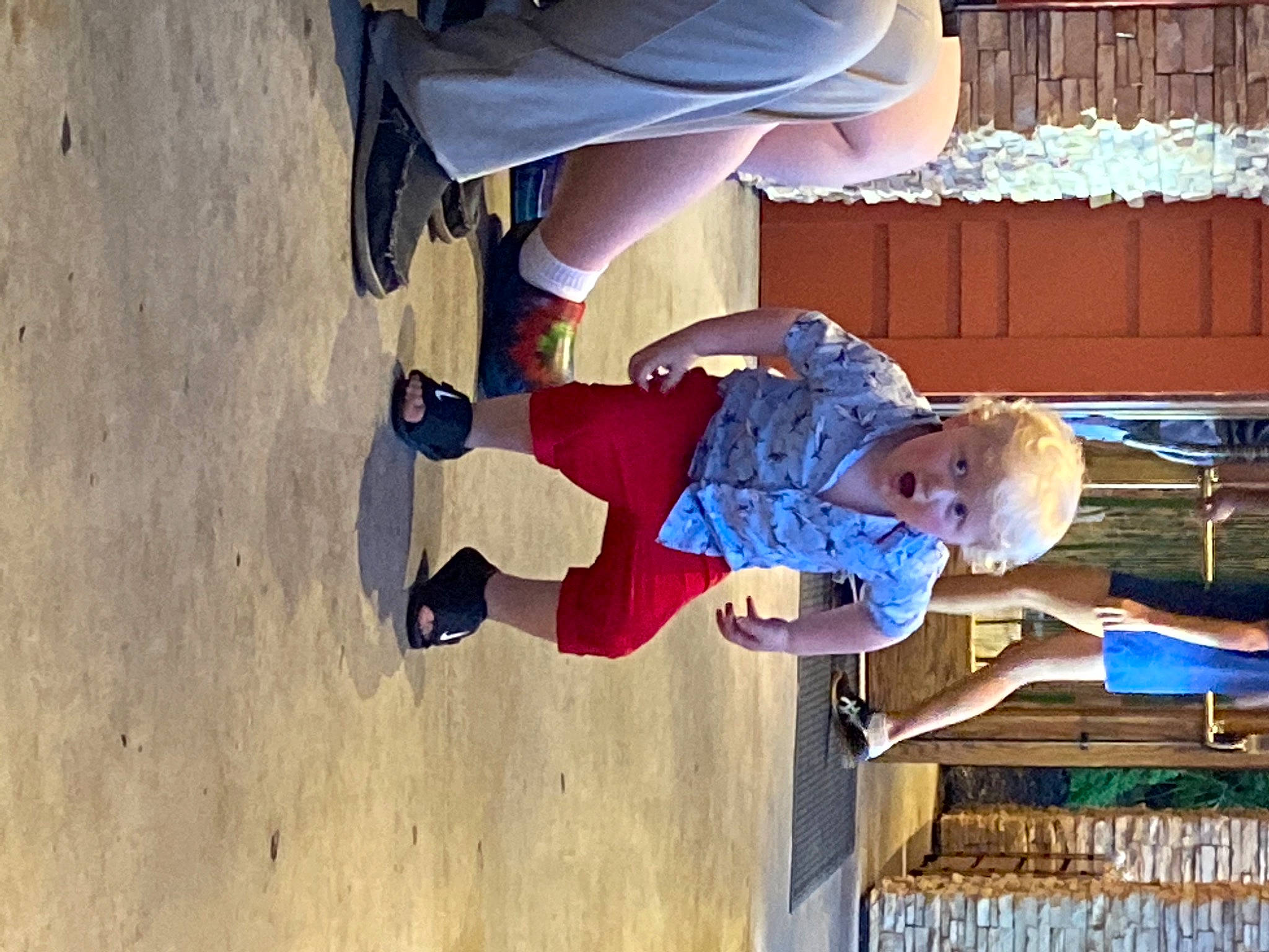 Camdyn joined the competition — help win amazing prizes! baby, baby_toddler_clothing, carmine, child, curtain, electric_blue, fun, happy, hat, houseplant, human_leg, leisure, person, recreation, surprise, toddler, walking_shoe, wood, world