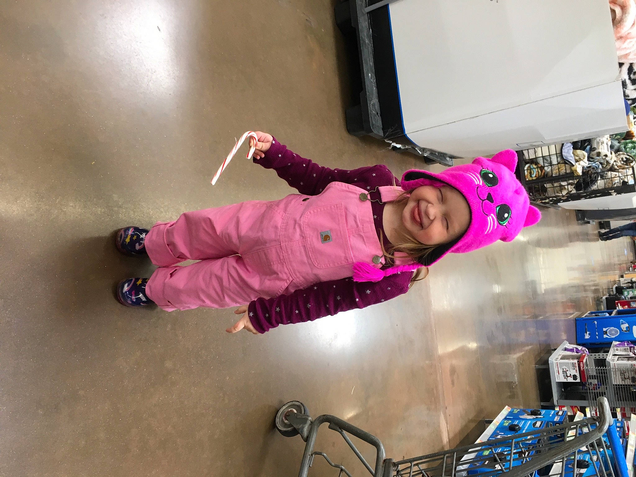 Bethany joined the competition — help win amazing prizes! analog_television, baby_toddler_clothing, bicycle_helmet, boot, cool, display_device, glove, headwear, helmet, joy, magenta, person, pink, play, purple, television, television_set, walking_shoe