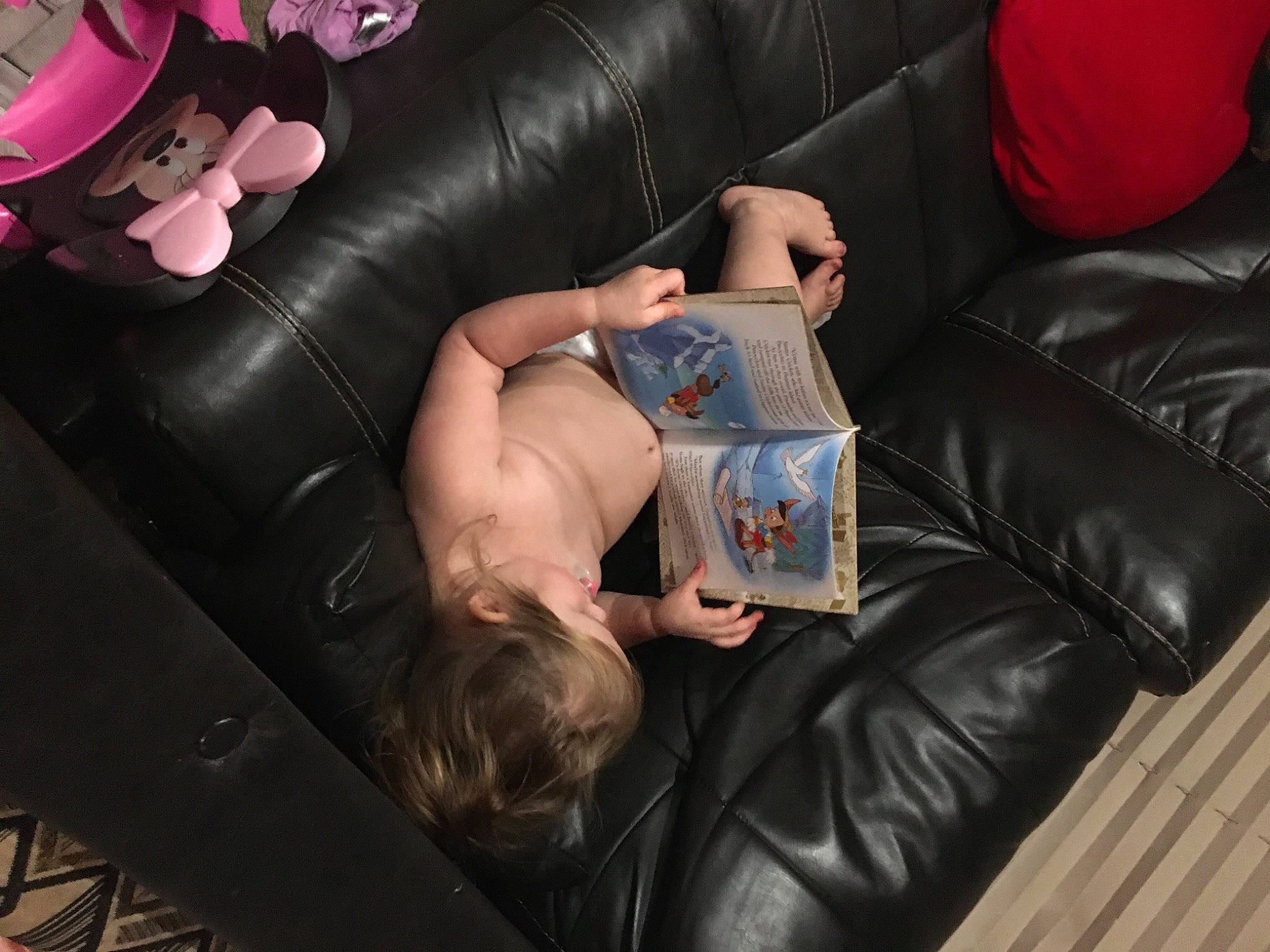 Bethany joined the competition — help win amazing prizes! comfort, couch, foot, furniture, lap, leather, living_room, nap, pillow, room, sleep, sofa_bed, studio_couch, stuffed_toy, toy