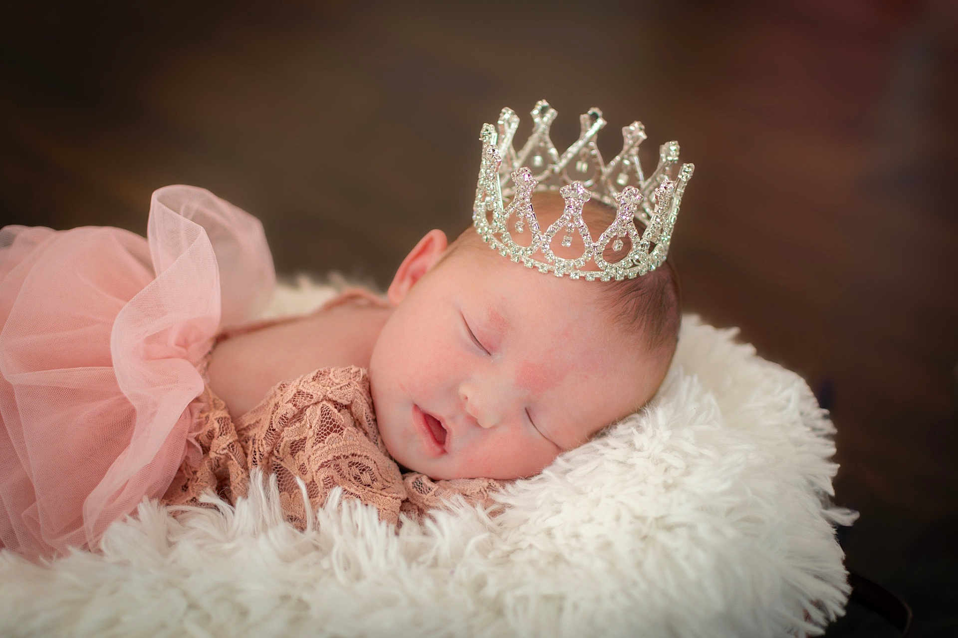 Sophie joined the competition — help win amazing prizes! baby, sleeping, crown, pink, lace, tulle, blanket, soft, newborn, portrait, cute, peaceful, indoor, headwear, infant, resting, adorable, cozy, young, face