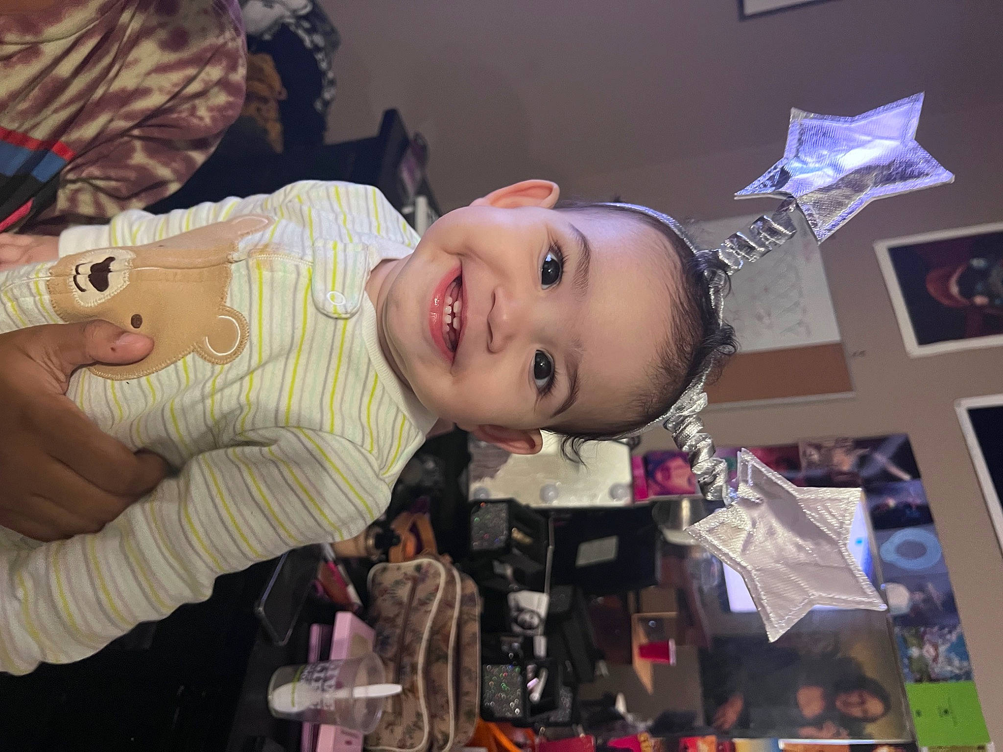 Athena joined the competition — help win amazing prizes! baby, cheek, child, event, fashion_accessory, flash_photography, fun, happy, hat, joy, mouth, person, room, smile, t_shirt, toddler