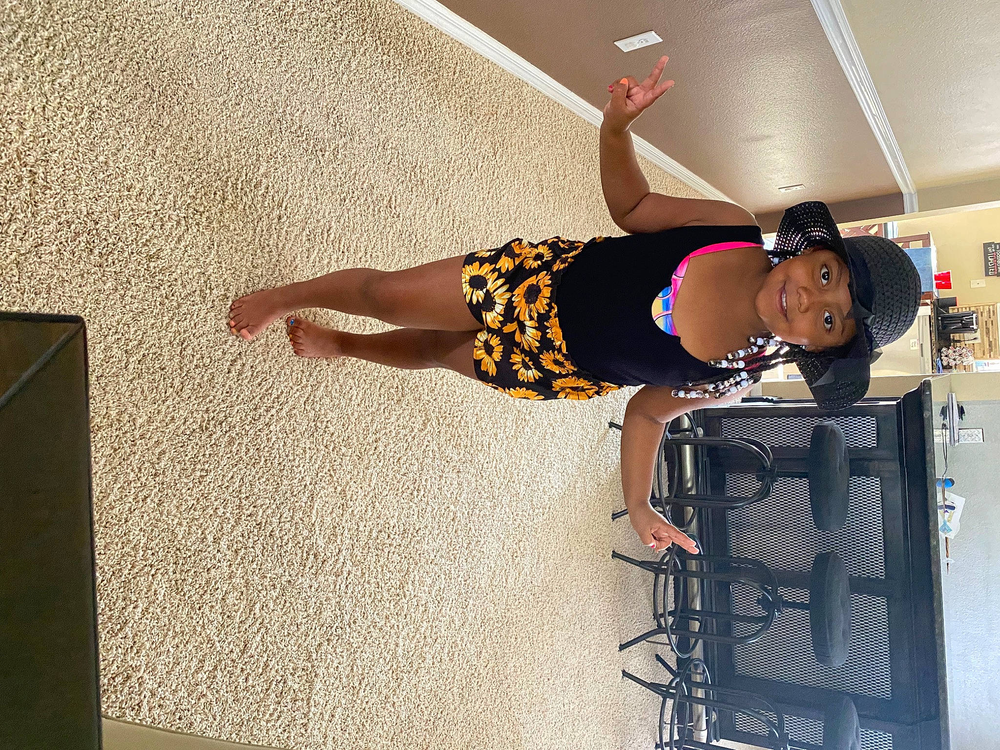 Nadia joined the competition — help win amazing prizes! automotive_design, ceiling, chair, elbow, eyewear, fashion_design, floor, flooring, fun, headwear, human_leg, joy, knee, leg, leisure, person, physical_fitness, room, sandal, sportswear