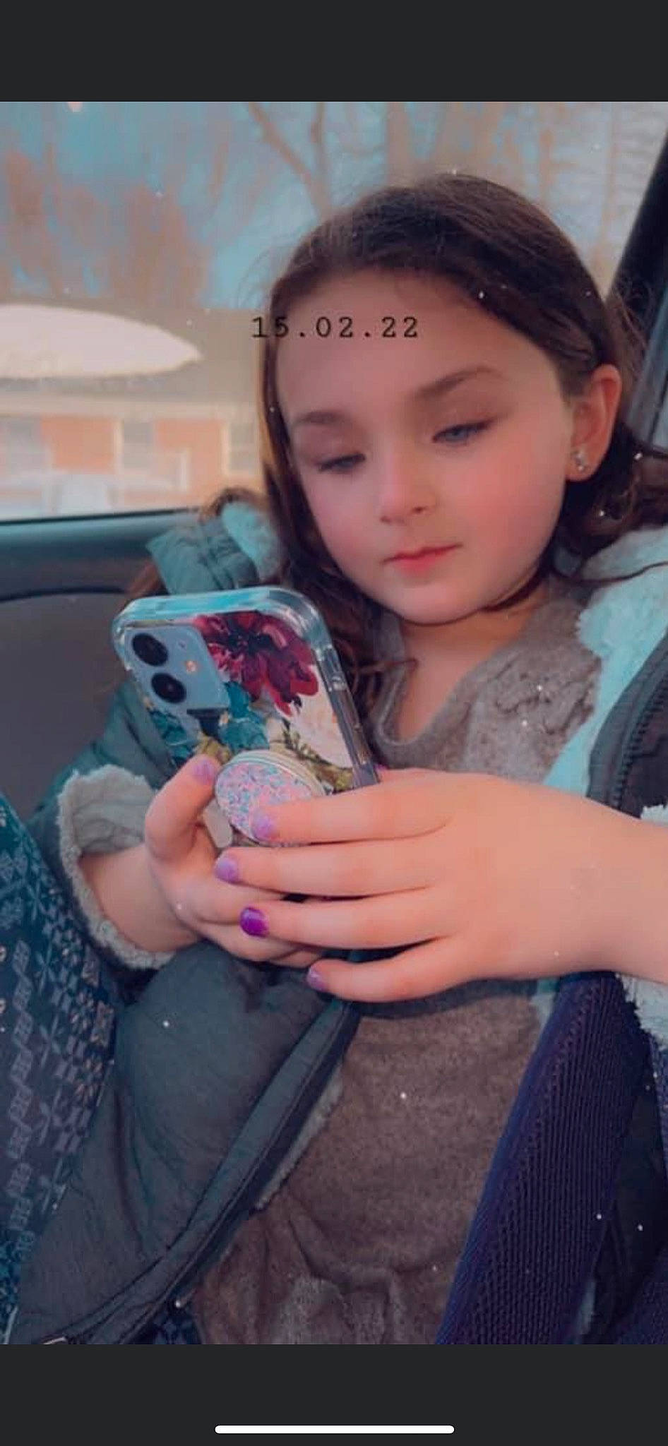 Angelina joined the competition — help win amazing prizes! brown_hair, child, clothing, eyelash, finger, fun, hand, happy, head, human_leg, iris, leisure, long_hair, nail, person, pink, sitting, skin, toddler, toy