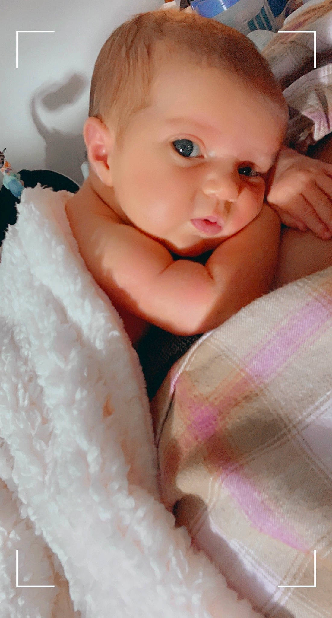 Elliana joined the competition — help win amazing prizes! arm, baby, baby_toddler_clothing, cheek, comfort, eye, eyebrow, eyelash, face, hand, human_body, iris, lip, mouth, neck, nose, person, pink, skin, sleeve