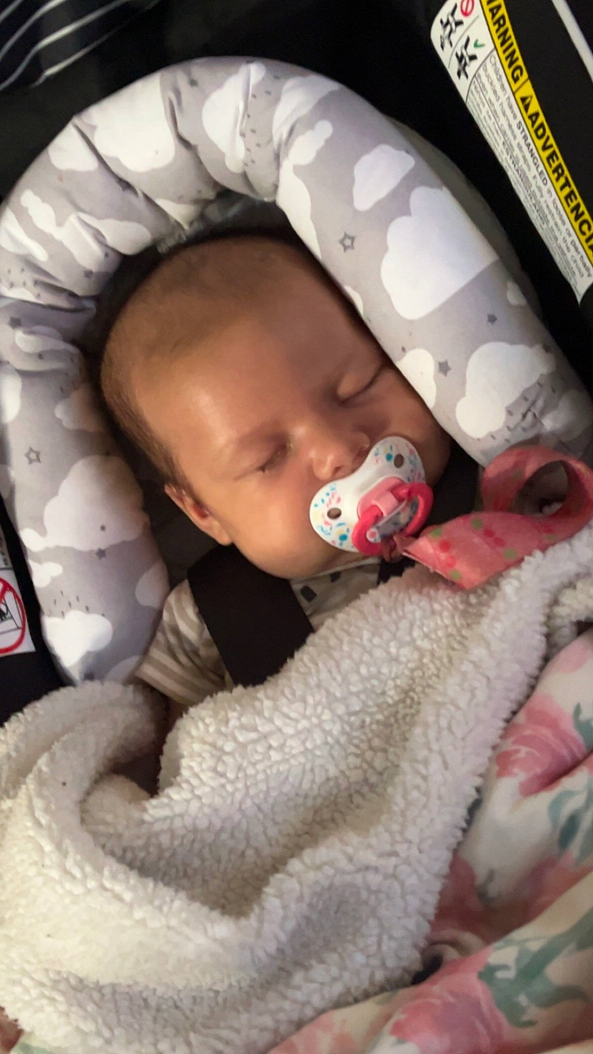 Emery joined the competition — help win amazing prizes! baby, baby_products, baby_safety, baby_sleeping, baby_toddler_clothing, bedtime, carmine, cheek, child, comfort, fur, headgear, linens, lip, mouth, nose, person, product, skin, textile