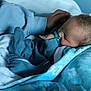 baby, blanket, blue_blanket, blue_outfit, child, closeup, comfort, cozy, cute, hand, indoors, infant, newborn, pacifier, peaceful, portrait, resting, sleeping, soft_texture, toddler