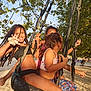 casual_clothing, child, children, daytime, friends, fun, happy, leisure, nature, outdoor, park, play, playground, rope, sand, smiling, summer, sunlight, tire_swing, tree
