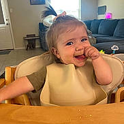 Avalynn joined the competition — help win amazing prizes! baby, chair, couch, cream, cutlery, desk, dessert, eating, face, food, furniture, head, homedecor, icecream, person, photography, portrait, rug, spoon, table
