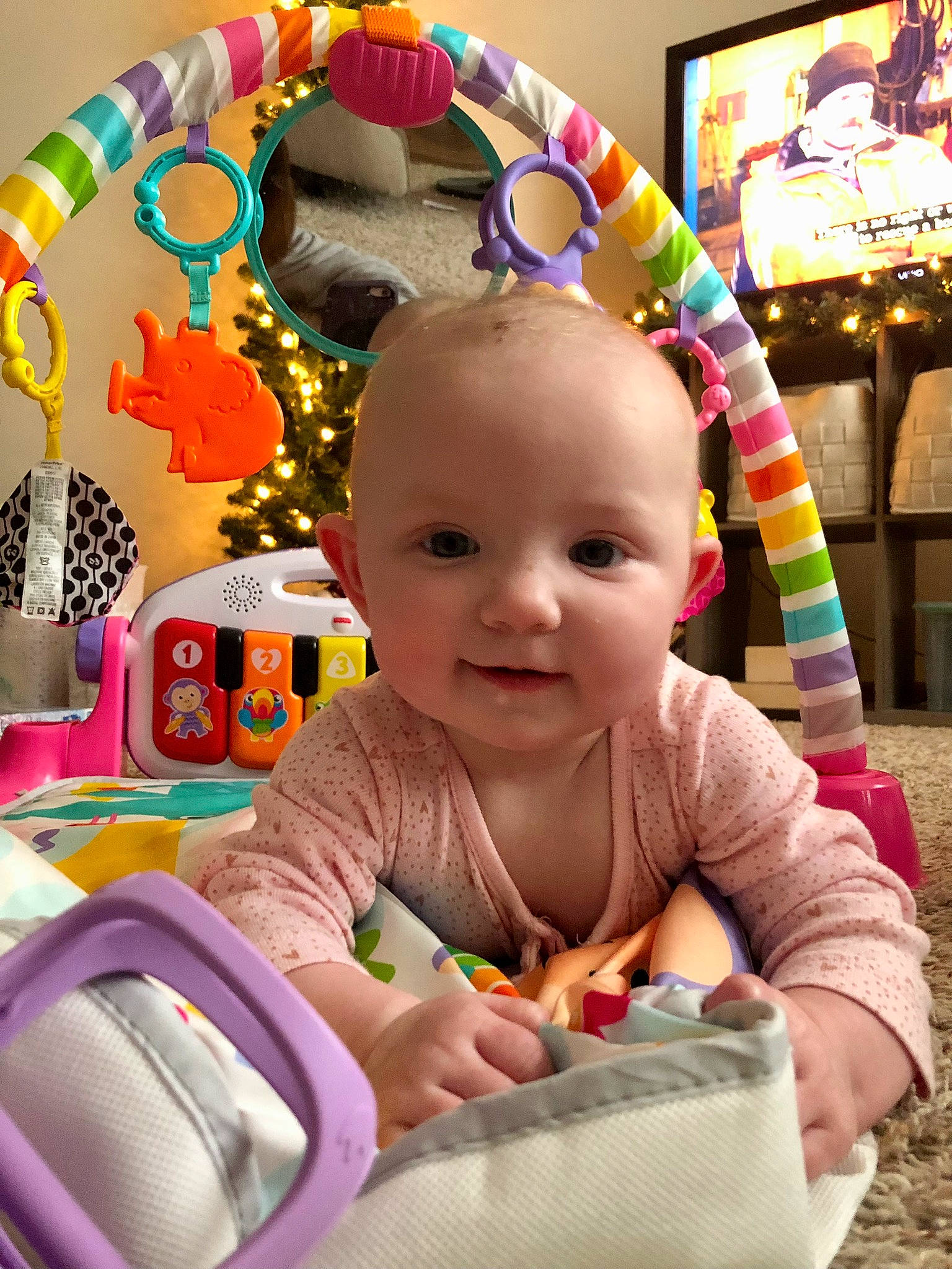Isabelle joined the competition — help win amazing prizes! baby, baby_products, baby_toddler_clothing, beauty, cheek, child, event, eye, face, fun, happy, leisure, person, photograph, product, sitting, skin, smile, snapshot, toddler