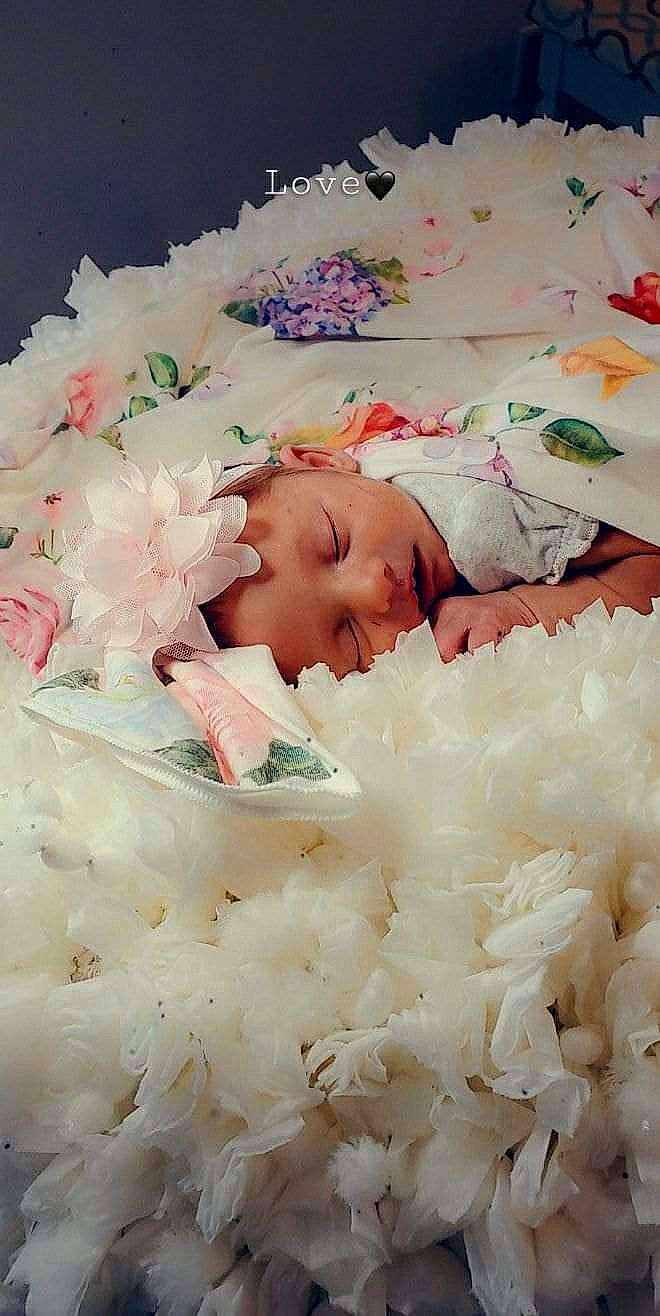 Delaney joined the competition — help win amazing prizes! baby, baby_products, child, comfort_food, cuisine, headwear, jasmine_rice, person, pink, product, rice, steamed_rice, toddler, white_rice