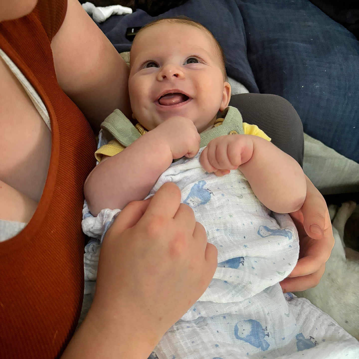 Jay joined the competition — help win amazing prizes! arm, baby, bodypart, clothing, couch, cushion, diaper, face, finger, furniture, hand, happy, head, homedecor, newborn, pants, person, photography, portrait, smile