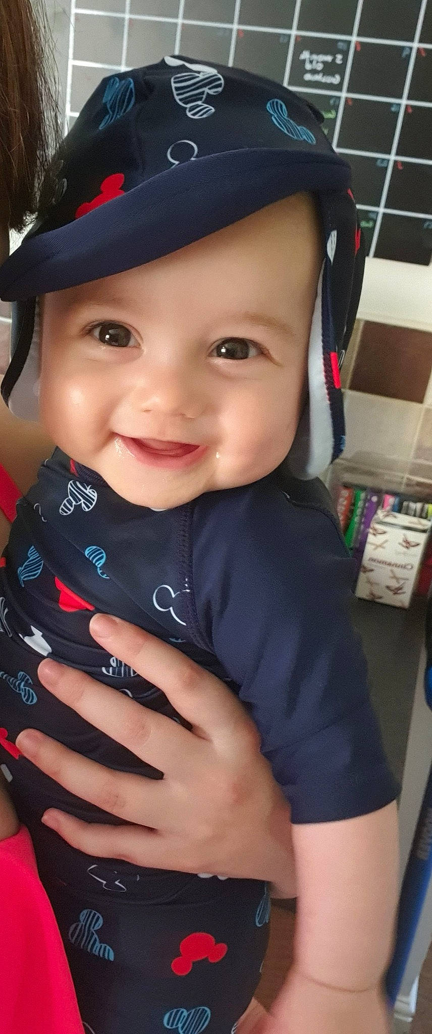 Gustavo joined the competition — help win amazing prizes! baby, black_hair, cheek, child, child_model, eyebrow, face, head, headgear, headwear, joy, lip, nose, person, product, skin, smile, toddler