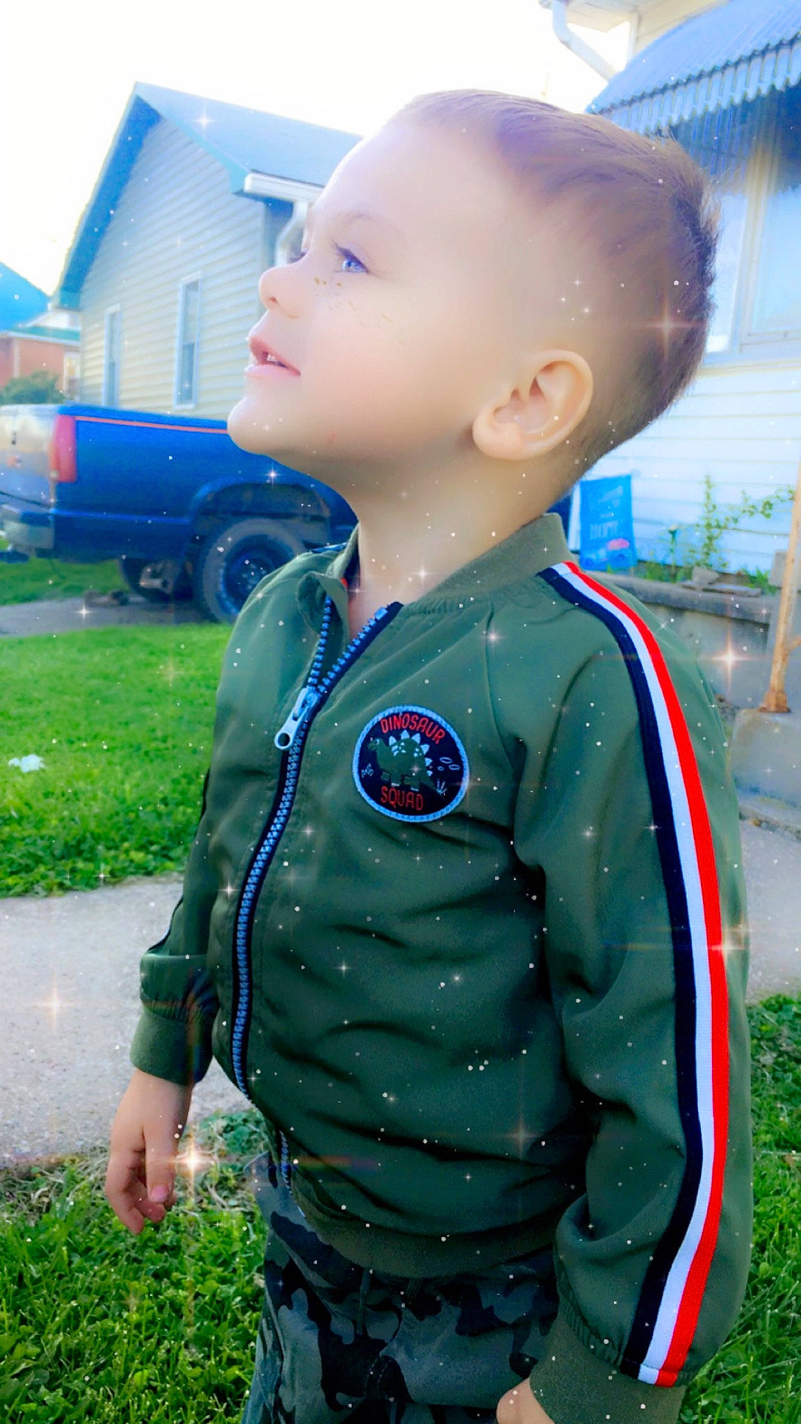 Brice is registered to the contest to win money with this photo: child, green, person, toddler