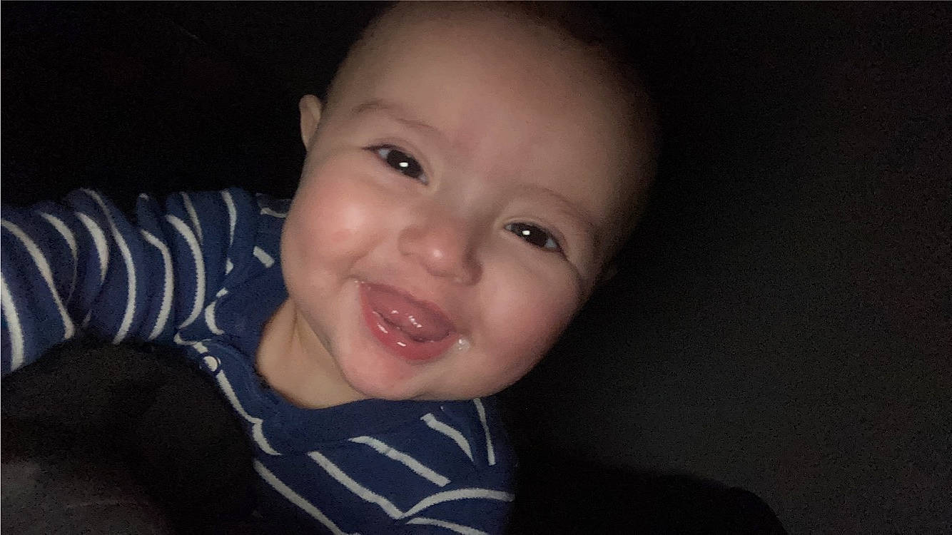 Javion joined the competition — help win amazing prizes! baby, cheek, chin, ear, eye, eyebrow, flash_photography, forehead, gesture, happy, iris, jaw, lip, mouth, neck, nose, person, sleeve, smile, toddler