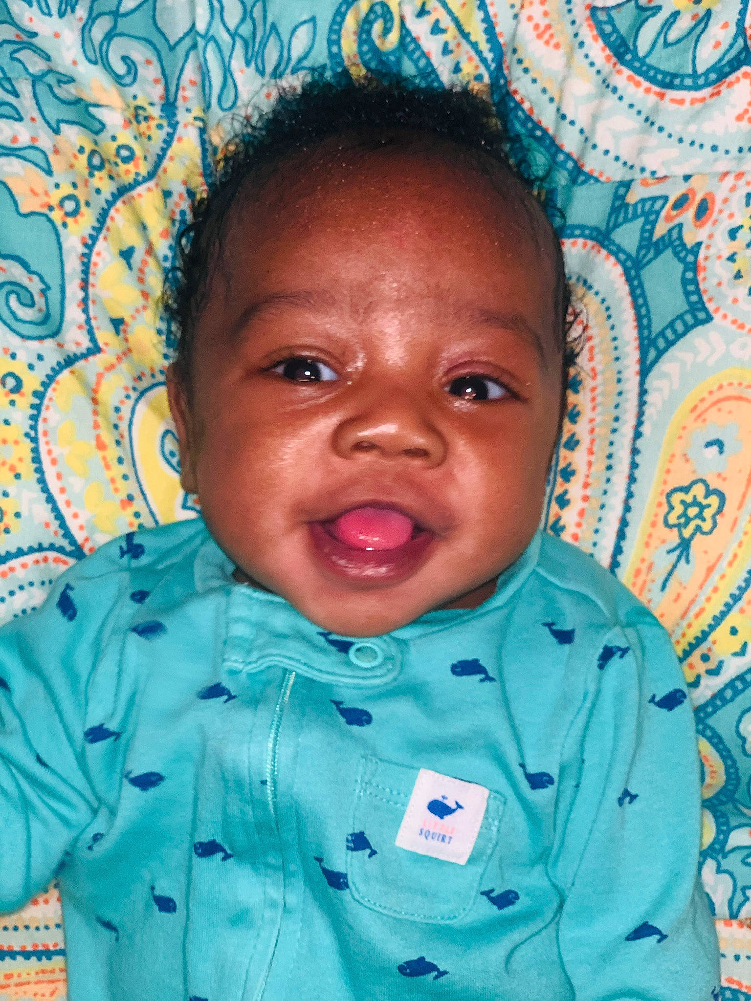 Ricardo is registered to the contest to win money with this photo: adaptation, baby, blue, cheek, child, chin, eye, face, facial_expression, forehead, happy, head, iris, lip, mouth, nose, person, skin, smile, toddler