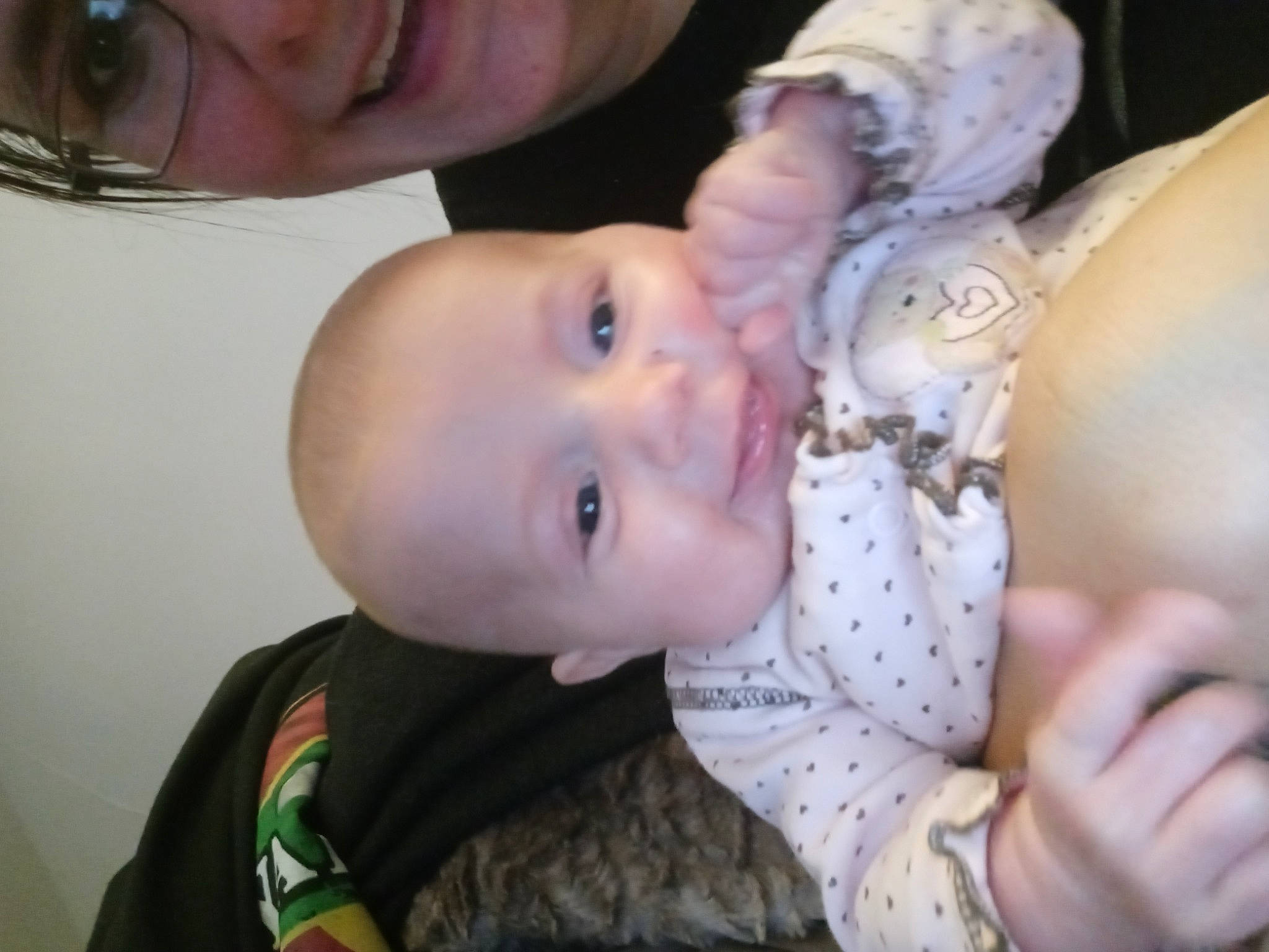 Sophia joined the competition — help win amazing prizes! baby, baby_toddler_clothing, cheek, child, eyewear, facial_expression, fun, gesture, happy, laugh, lip, mouth, nail, nose, people, person, skin, smile, thumb, toddler