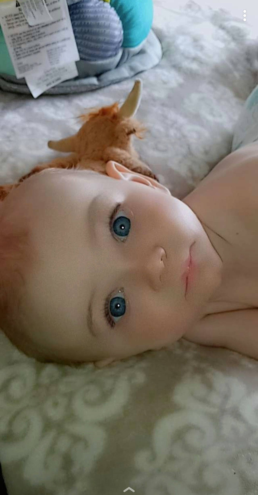 Ellis joined the competition — help win amazing prizes! baby, baby_toys, bathing, cheek, chest, doll, ear, eye, eyelash, fawn, flesh, hair, headgear, human_body, iris, lip, nose, person, toddler, toy