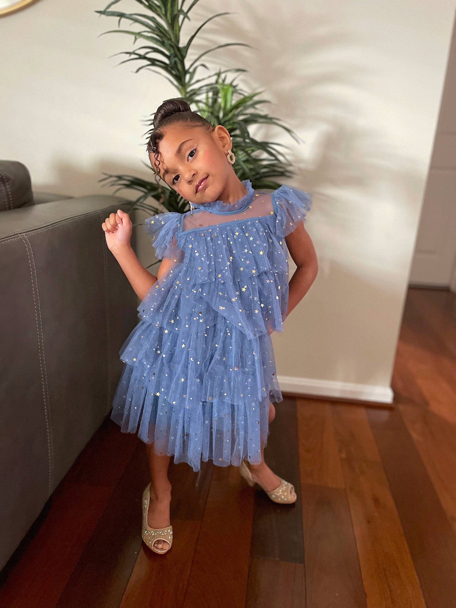 Jria joined the competition — help win amazing prizes! black_hair, comfort, couch, day_dress, event, fashion_design, floor, flooring, formal_wear, happy, hardwood, human_leg, laminate_flooring, person, plant, shoulder, sleeve, smile, toddler, waist