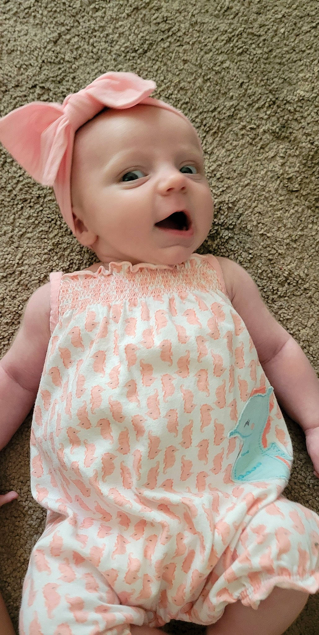 Ember joined the competition — help win amazing prizes! baby, baby_toddler_clothing, cheek, child, day_dress, dress, face, happy, head, iris, lip, neck, one_piece_garment, person, pink, skin, sleeve, smile, textile, toddler