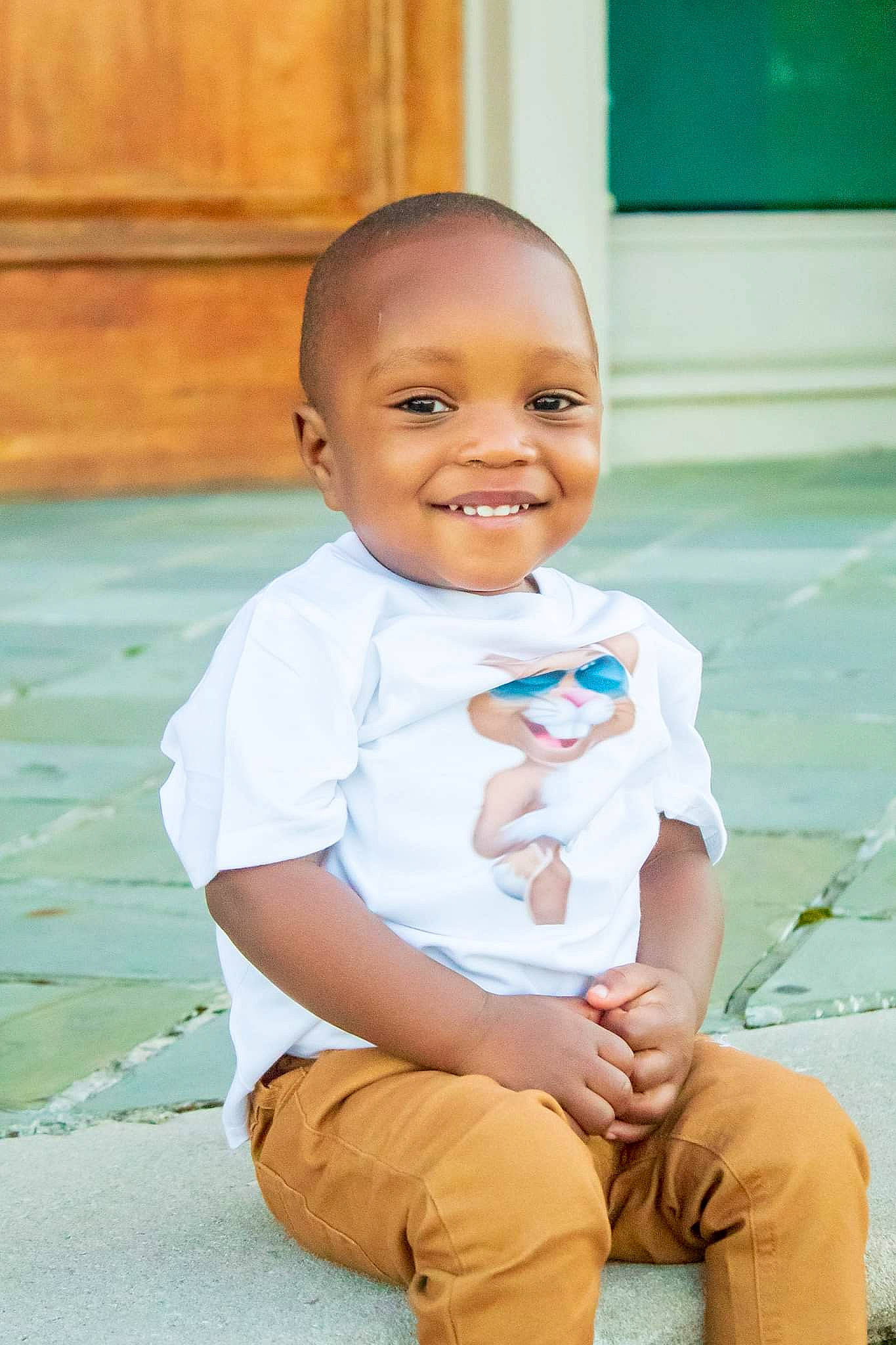 Ahmad joined the competition — help win amazing prizes! baby, baby_toddler_clothing, cheek, child, door, flash_photography, flooring, fun, grass, happy, human_leg, joy, leisure, person, portrait_photography, sitting, skin, smile, t_shirt, toddler